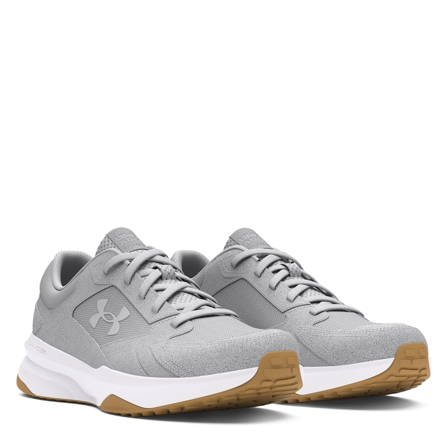 Under Armour Edge Suede Round Toe Flat Heel Trainers