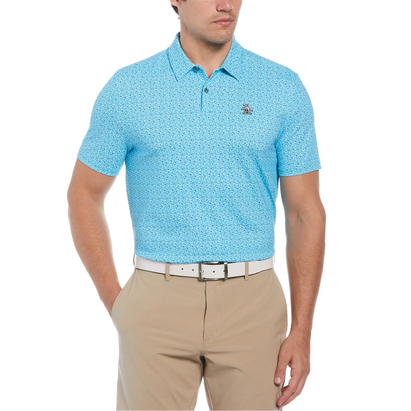 Original Penguin Golf Alvr Ball Short Sleeve Performance Polo Shirt