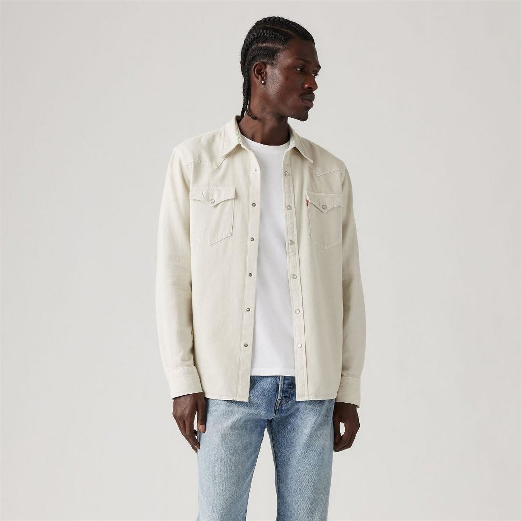 Levis Classic Western Snap Button Chest Pocket Overshirt