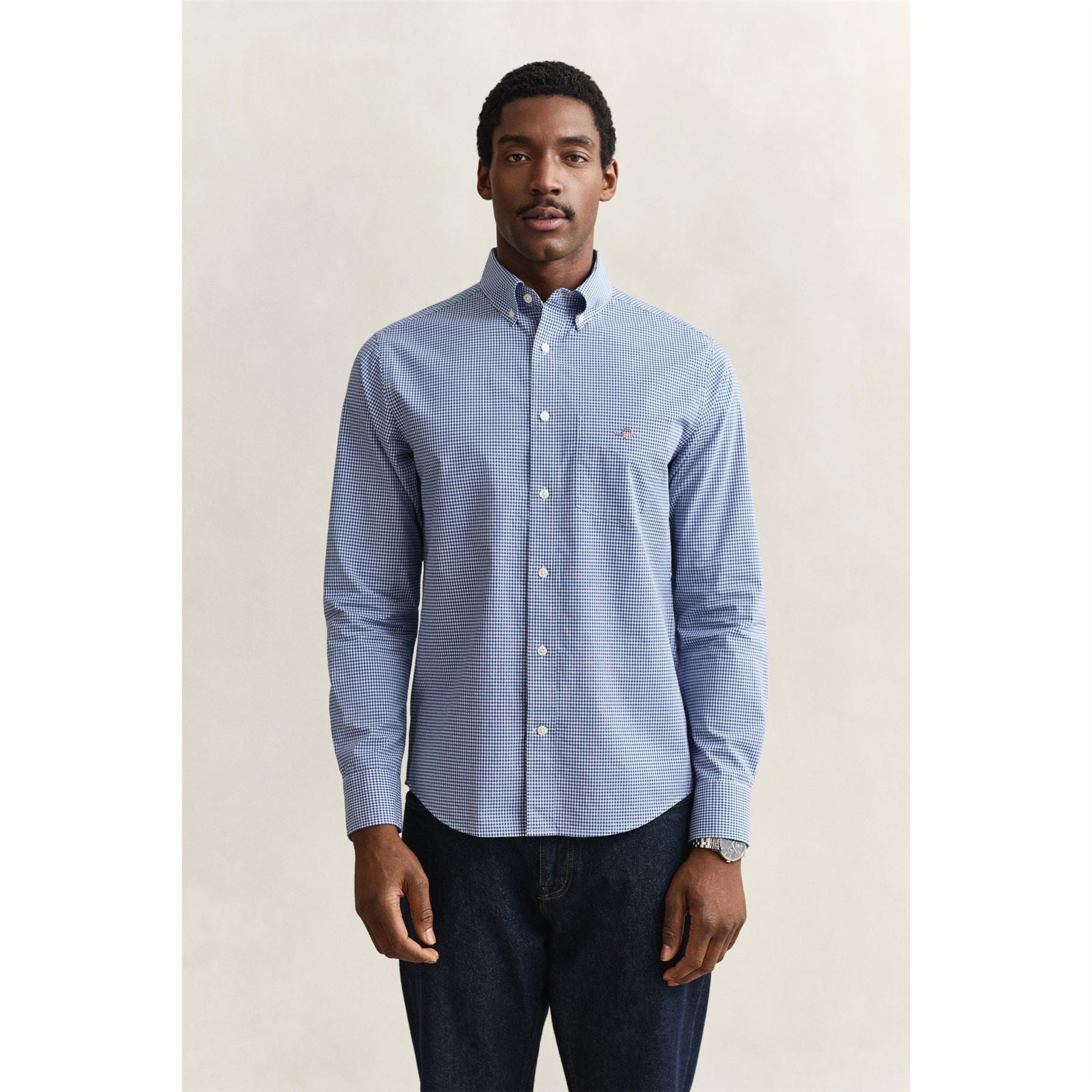 Gant Gingham Long Sleeve Button Down Collar Shirt