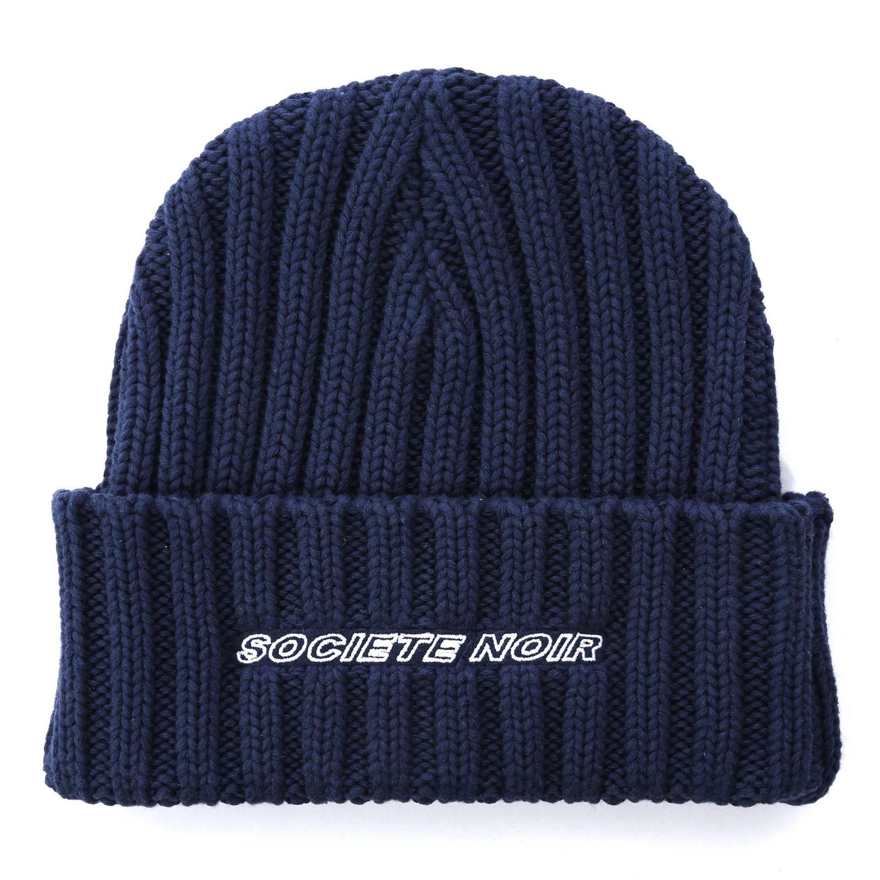 Societe Noir Ribbed Knit Beanie