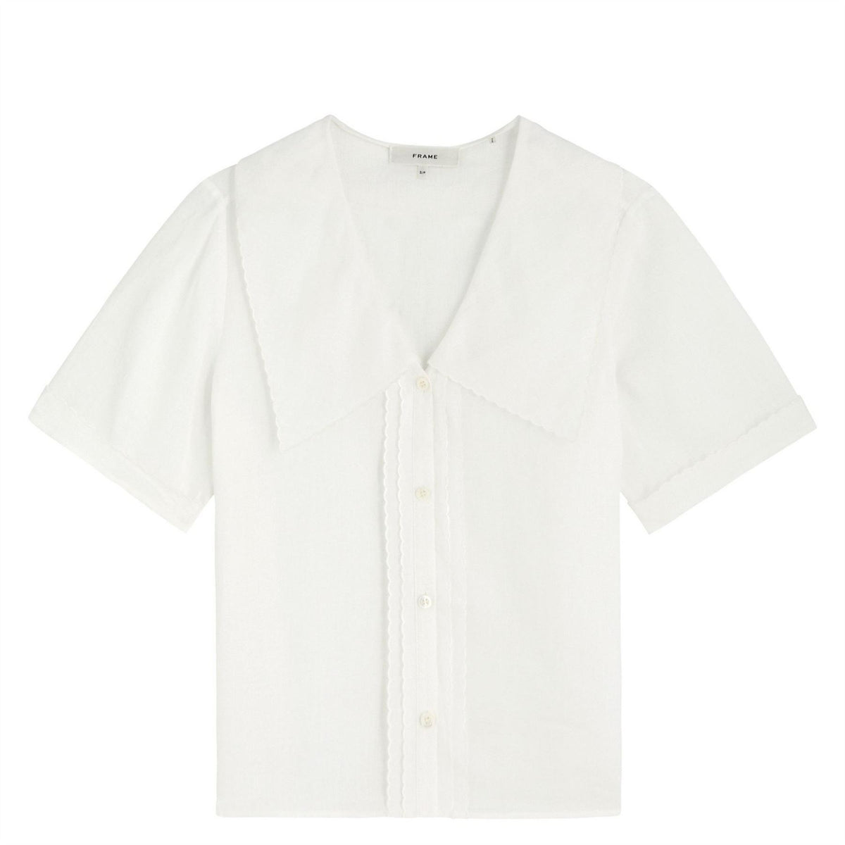 Frame Denim The Scallop Sailor Blouse