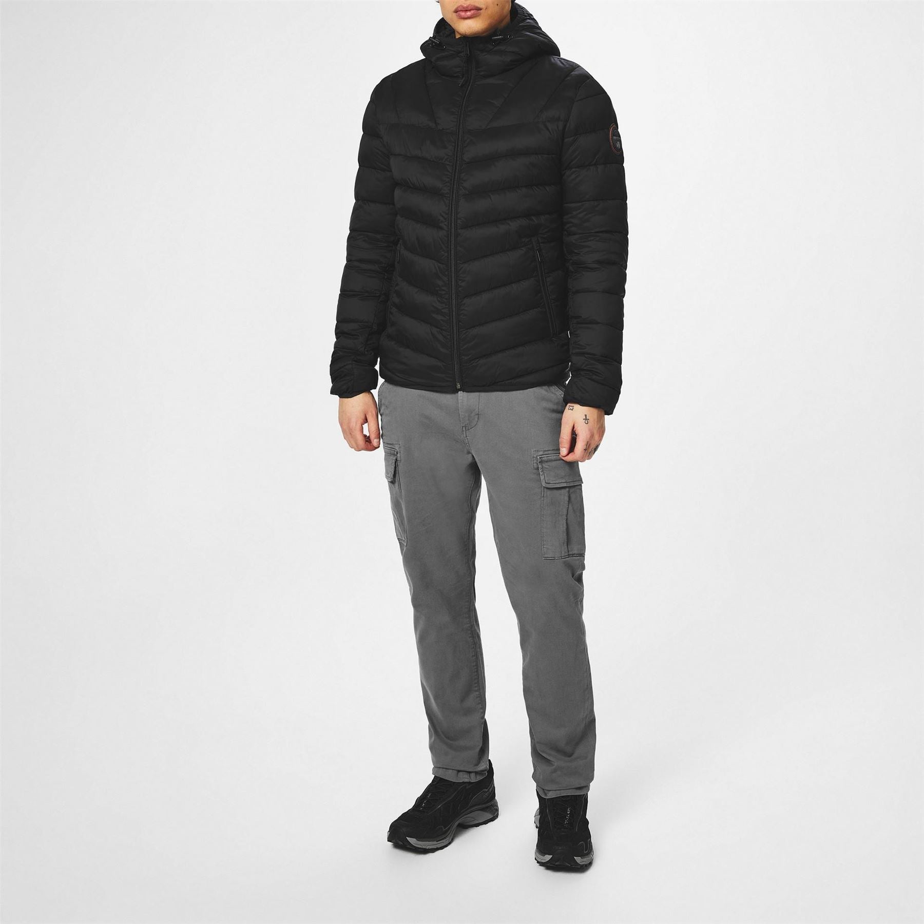 Napapijri Aerons Water Resistant Hooded Short Puffer Jacket