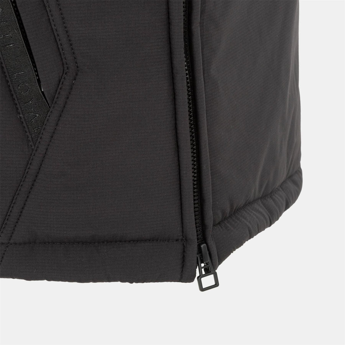 Loyalti Vision Hooded Half Zipper Solid Patterned Bomber Jacket