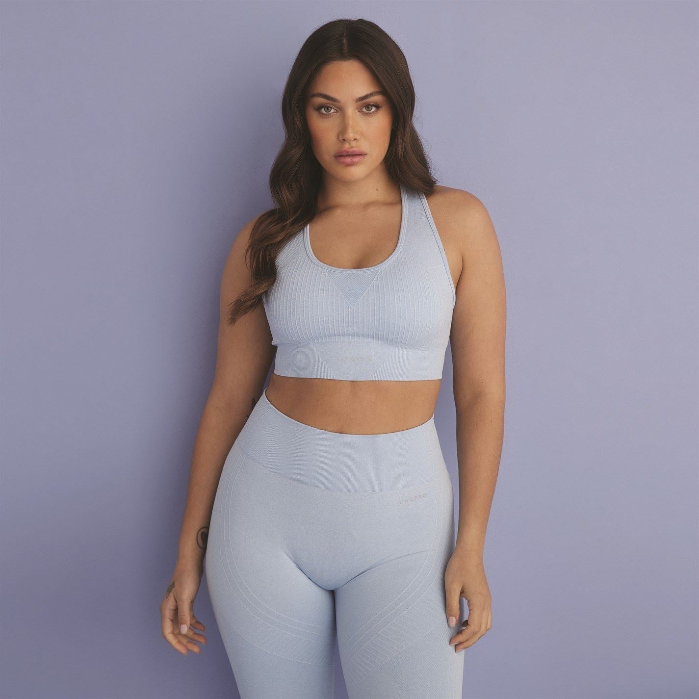 USA Pro Core Seamless Crop Sports Bra