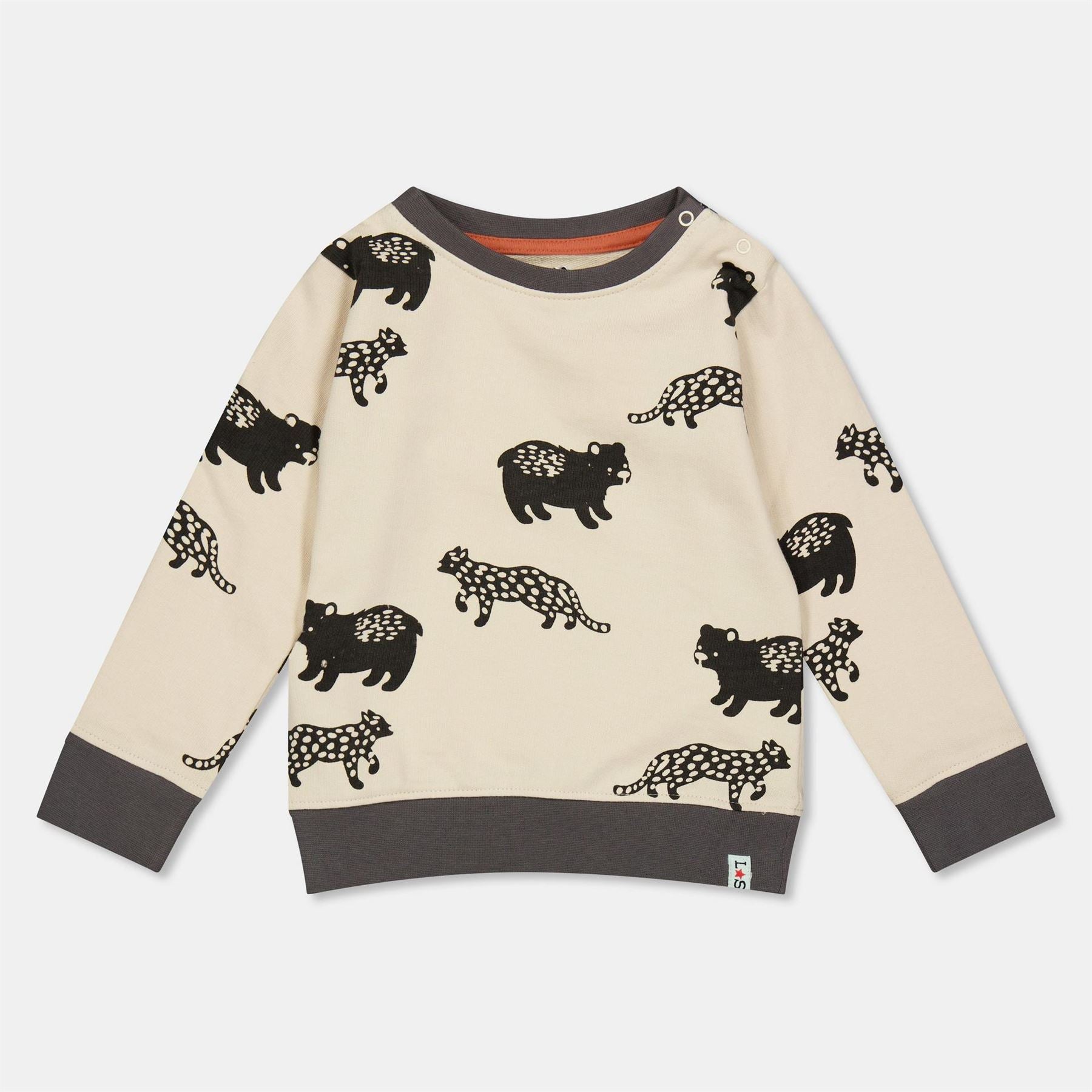 Lilly and Sid Leopard Crew Sweatshirt