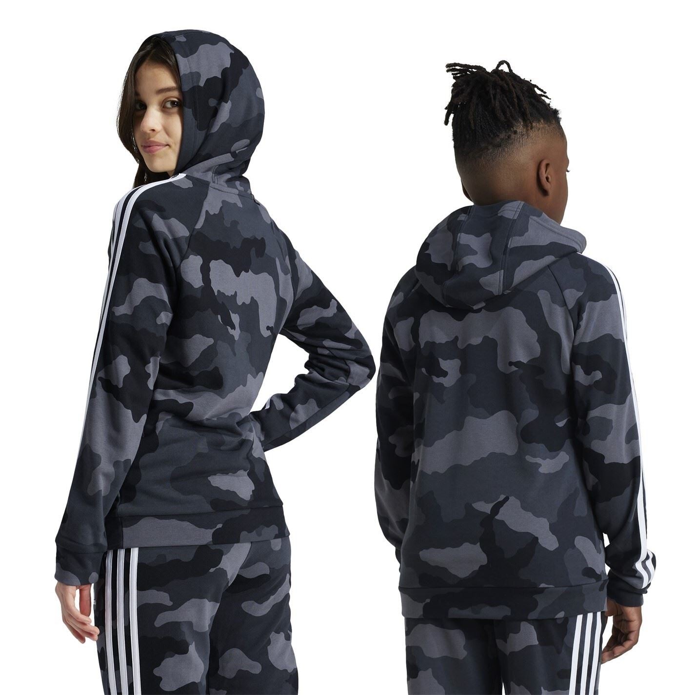 adidas Junior Camo Hoodie