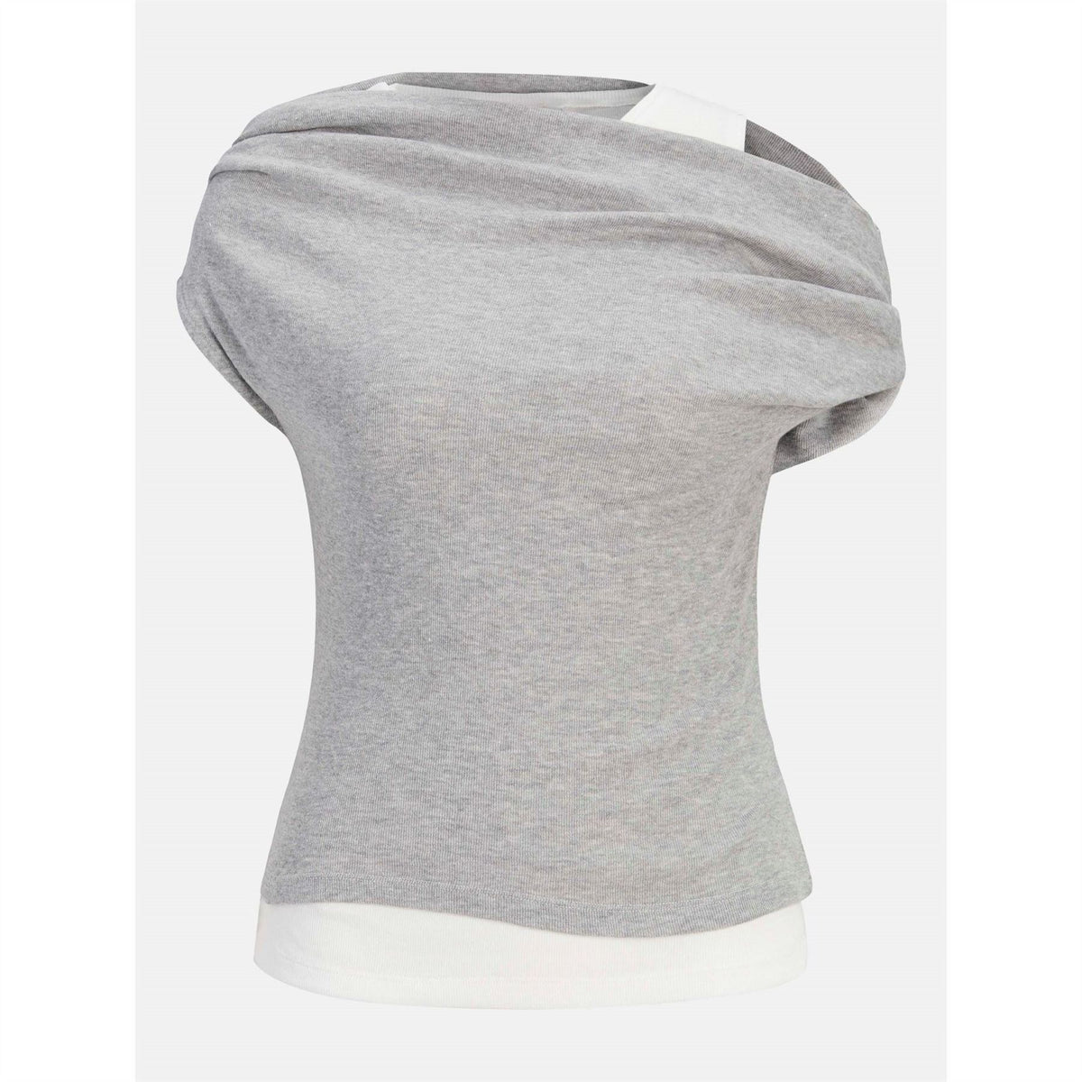 JJXX Off-The-Shoulder Cap Sleeve Slim Fit T-Shirt