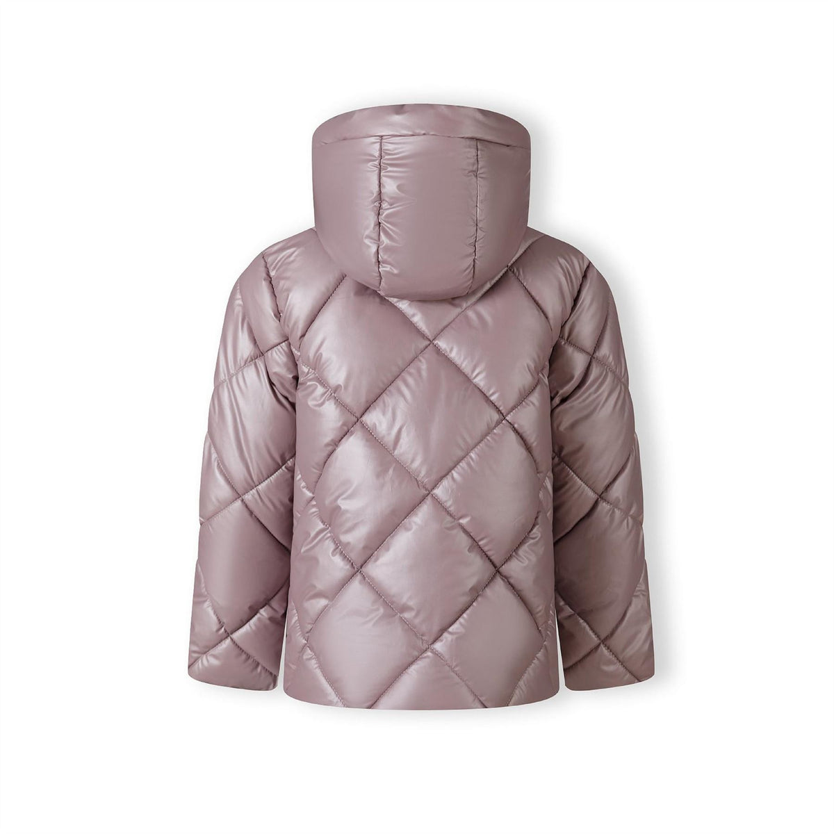 Minoti Girls Quilted Jacket With Hood And Zip Pockets Lilac