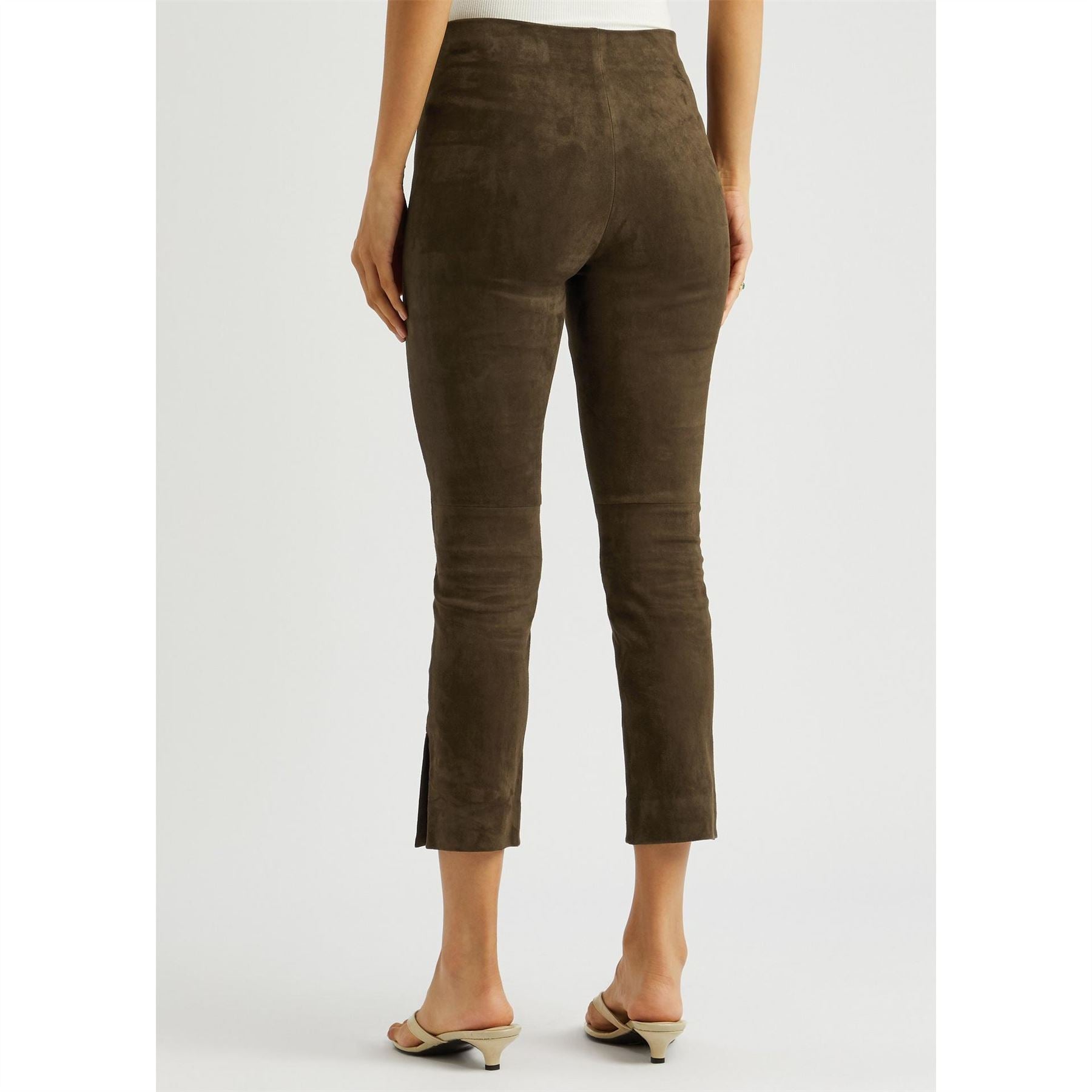 Vince Stretch Suede Split Hem Trou