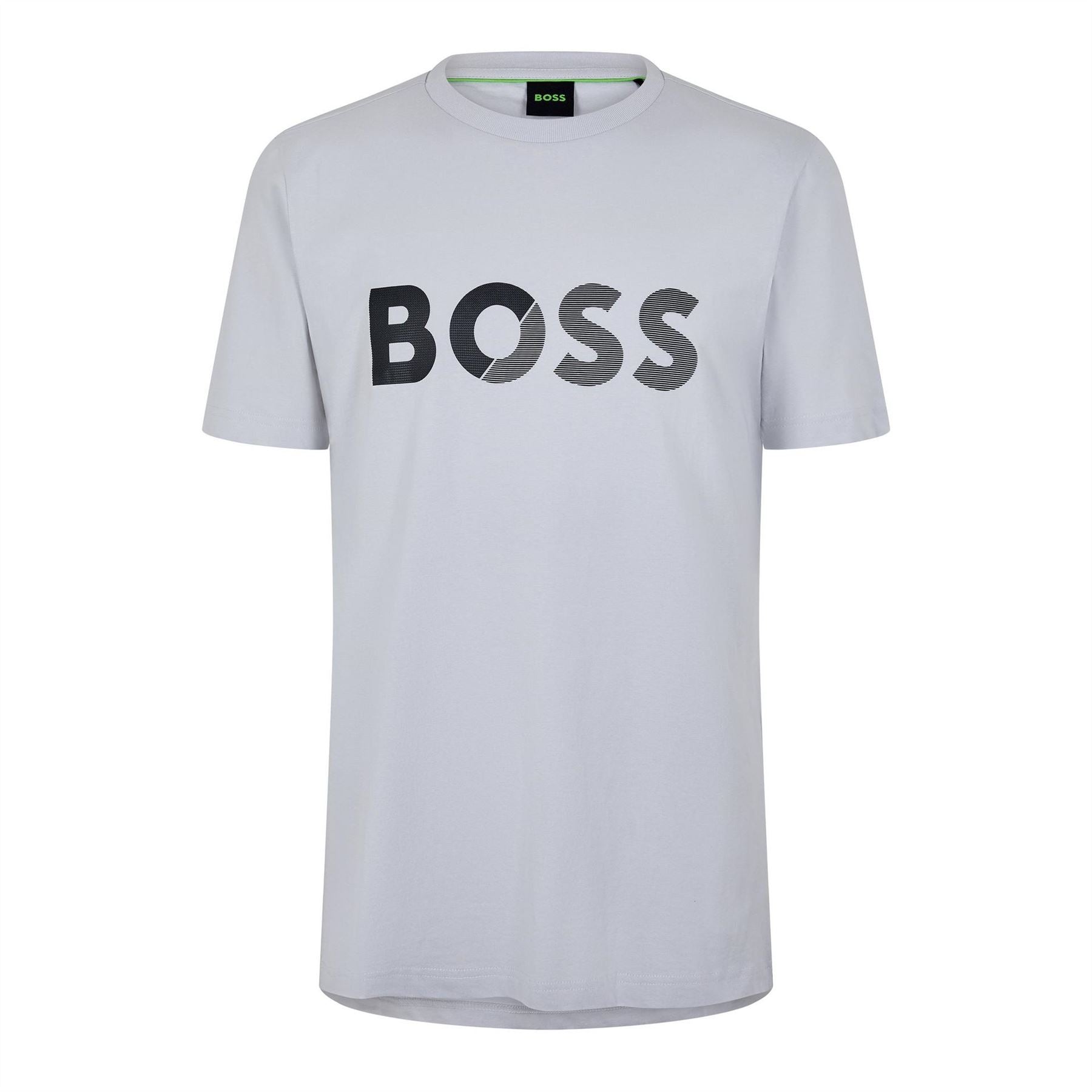 Boss Tape Logo Print Crew Neck Regular Fit T-Shirt