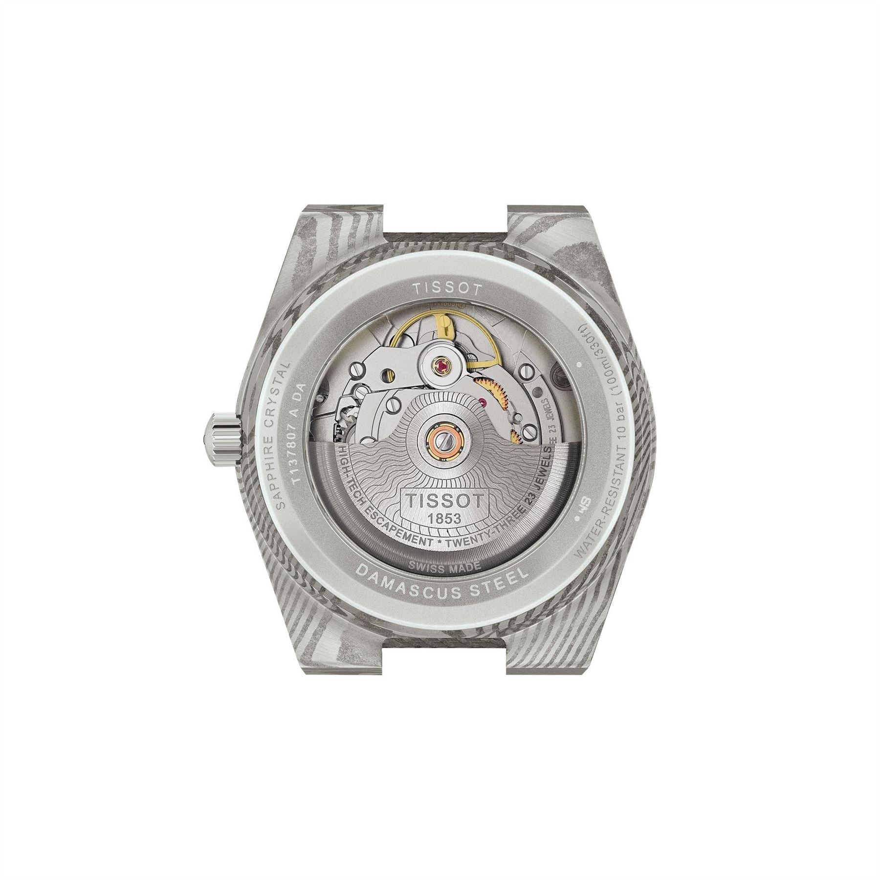 Tissot Prx Damascas Damascus Steel Automatic Analogue Watch