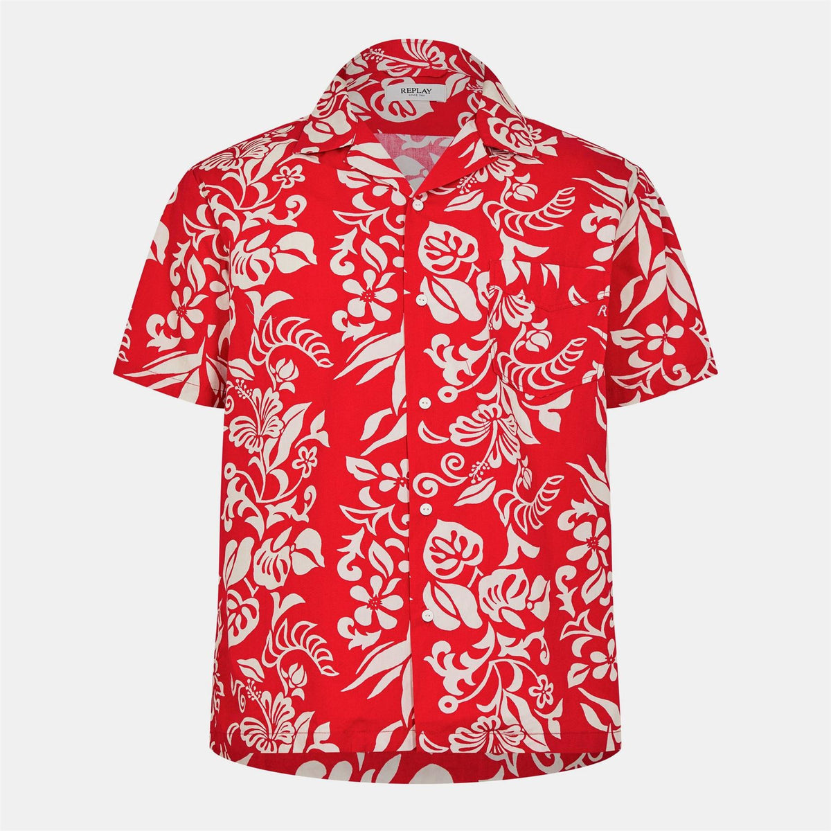 Replay Hawaiian Short Sleeve Patterned Shirt