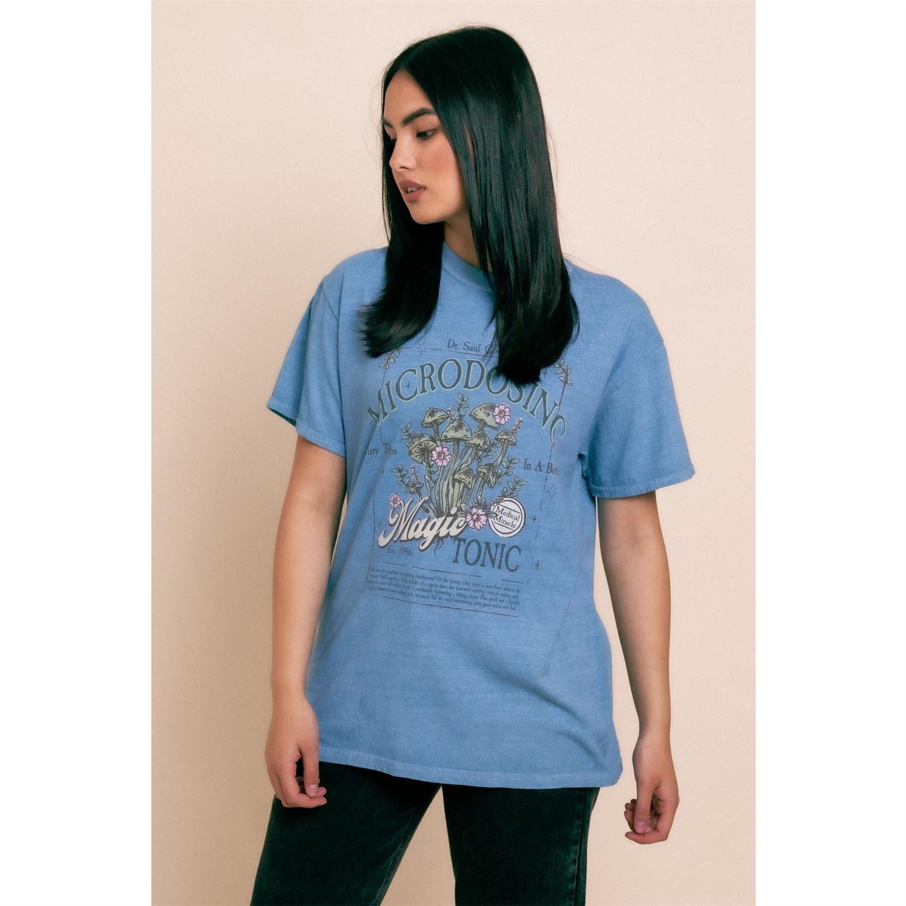 Daisy Street Magic Lettering Crew Neck T-Shirt