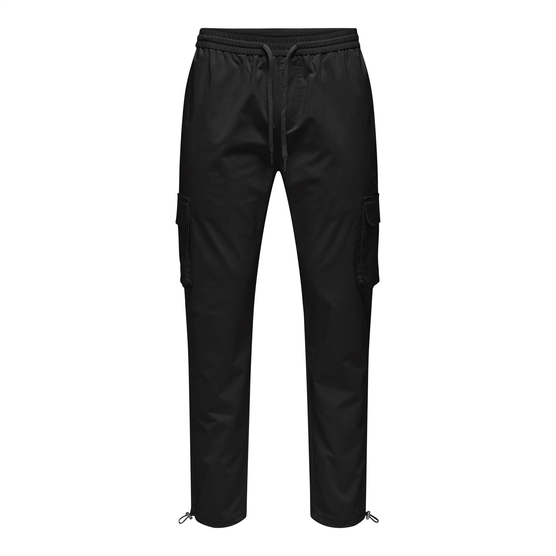 Only and Sons Only Solid Patterned Straight Combat Pants