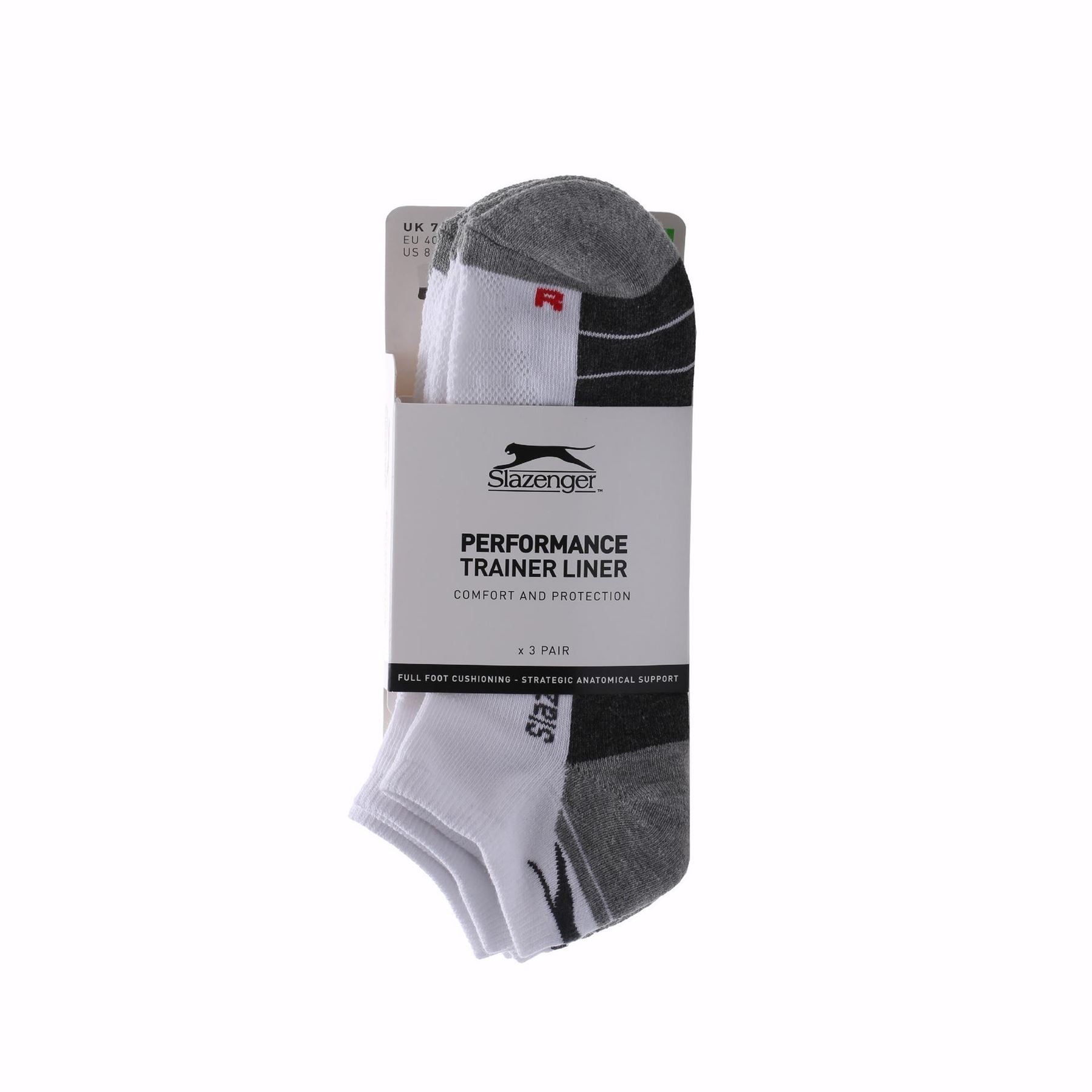 Slazenger Mens 3 Pack Trainer Socks