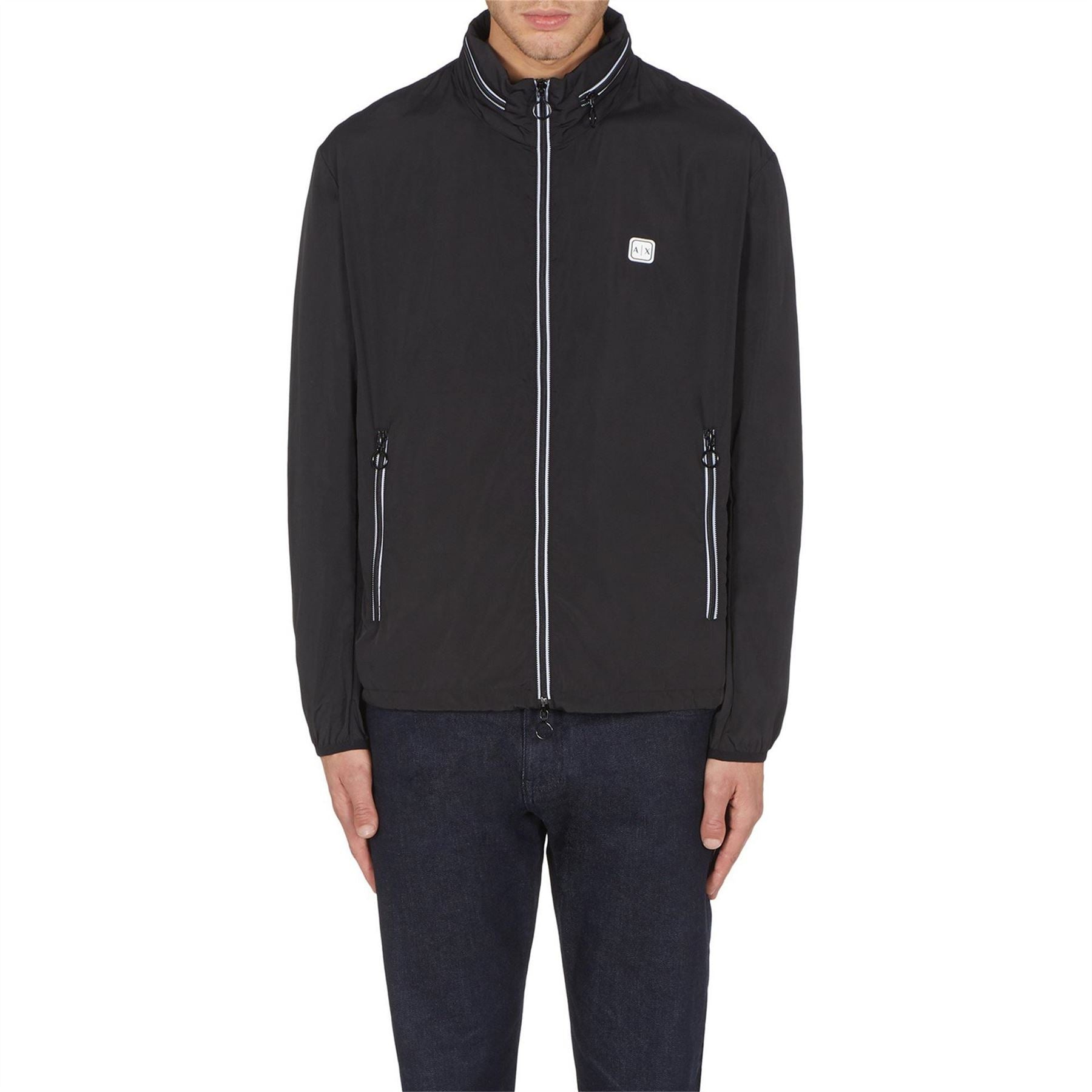 Armani Exchange Mens Exchange Patch Logo Jacket