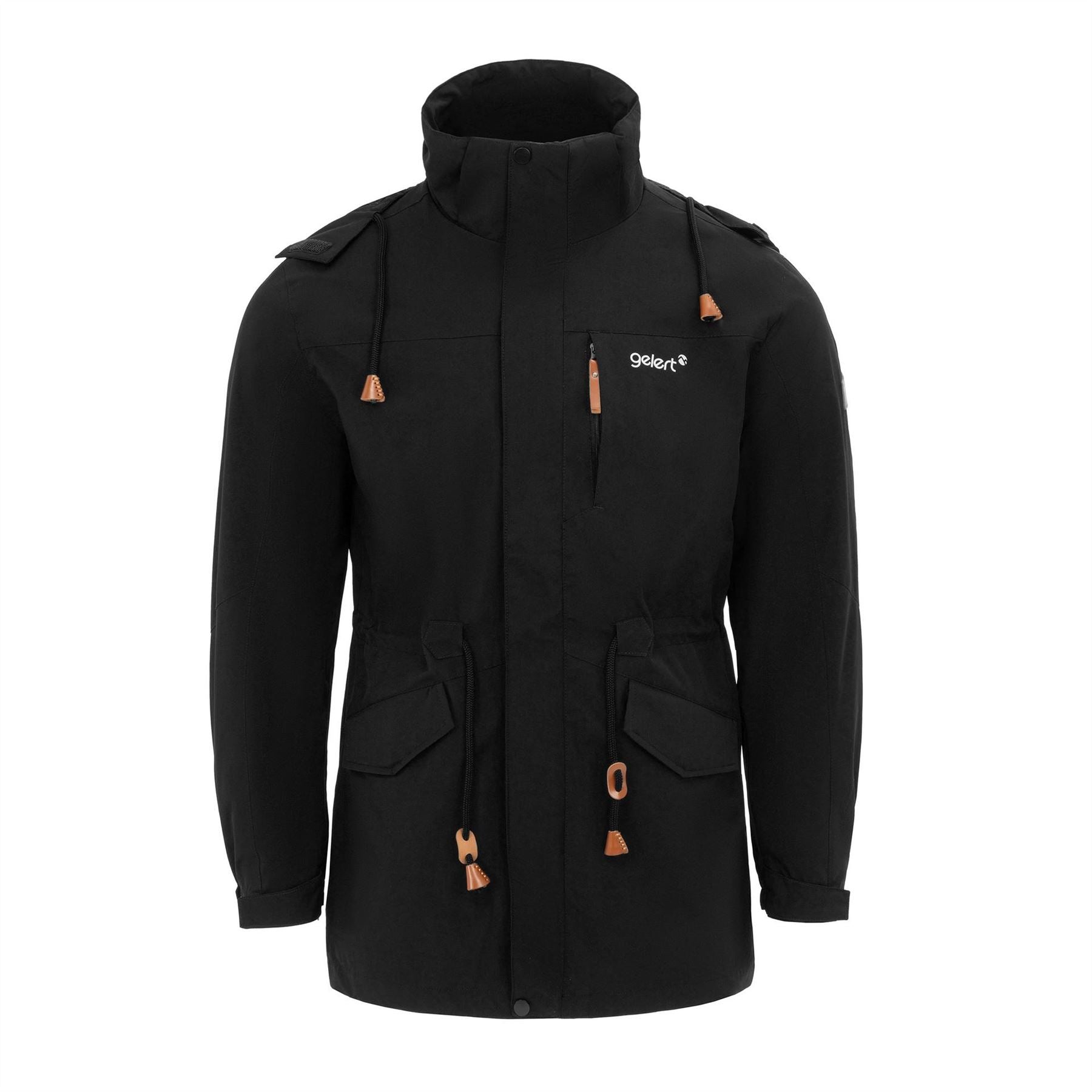 Gelert Wind Resistant Fleece Lined Detachable Hood Long Sleeve Full Zip Hoodie