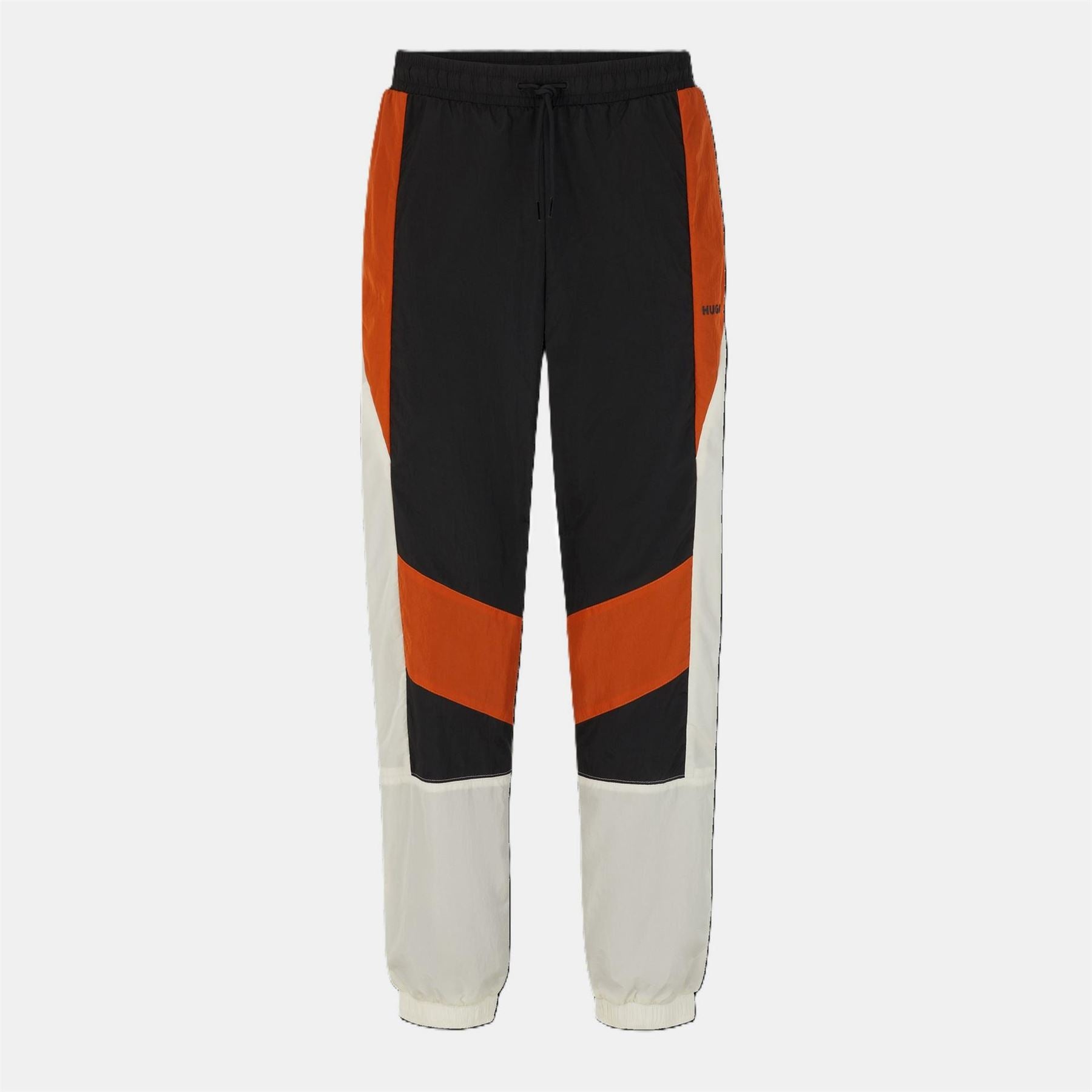 Hugo Delem Black Closed Hem Woven Tracksuit Joggers