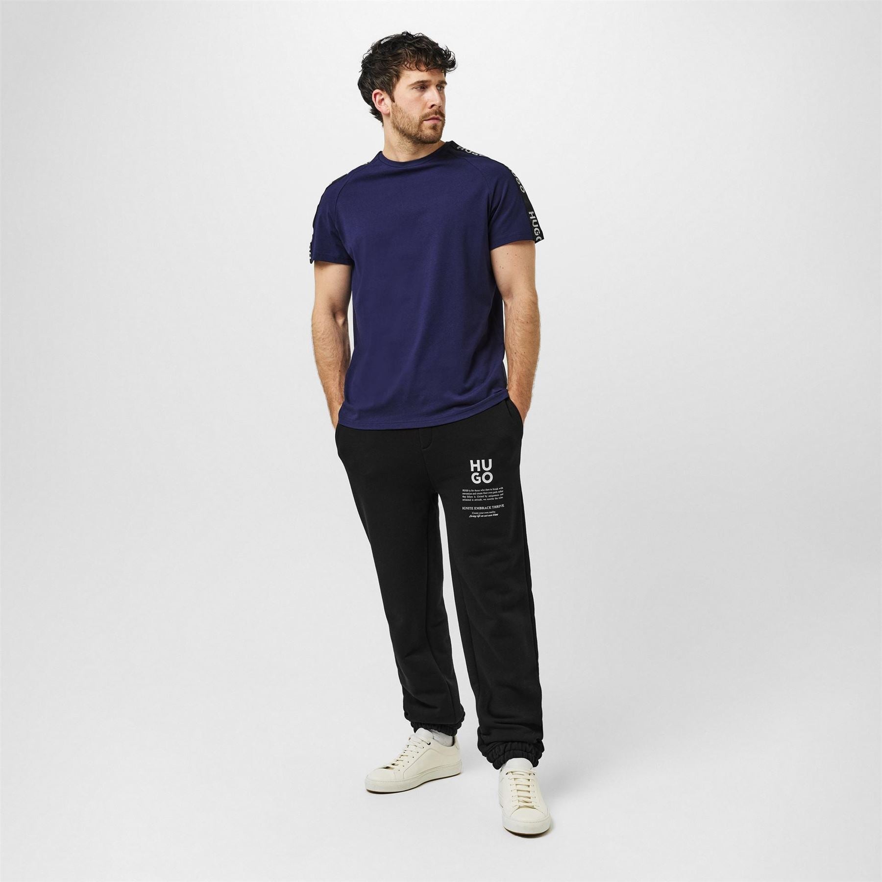 Hugo Sportstyle Lettering Regular Fit T-Shirt