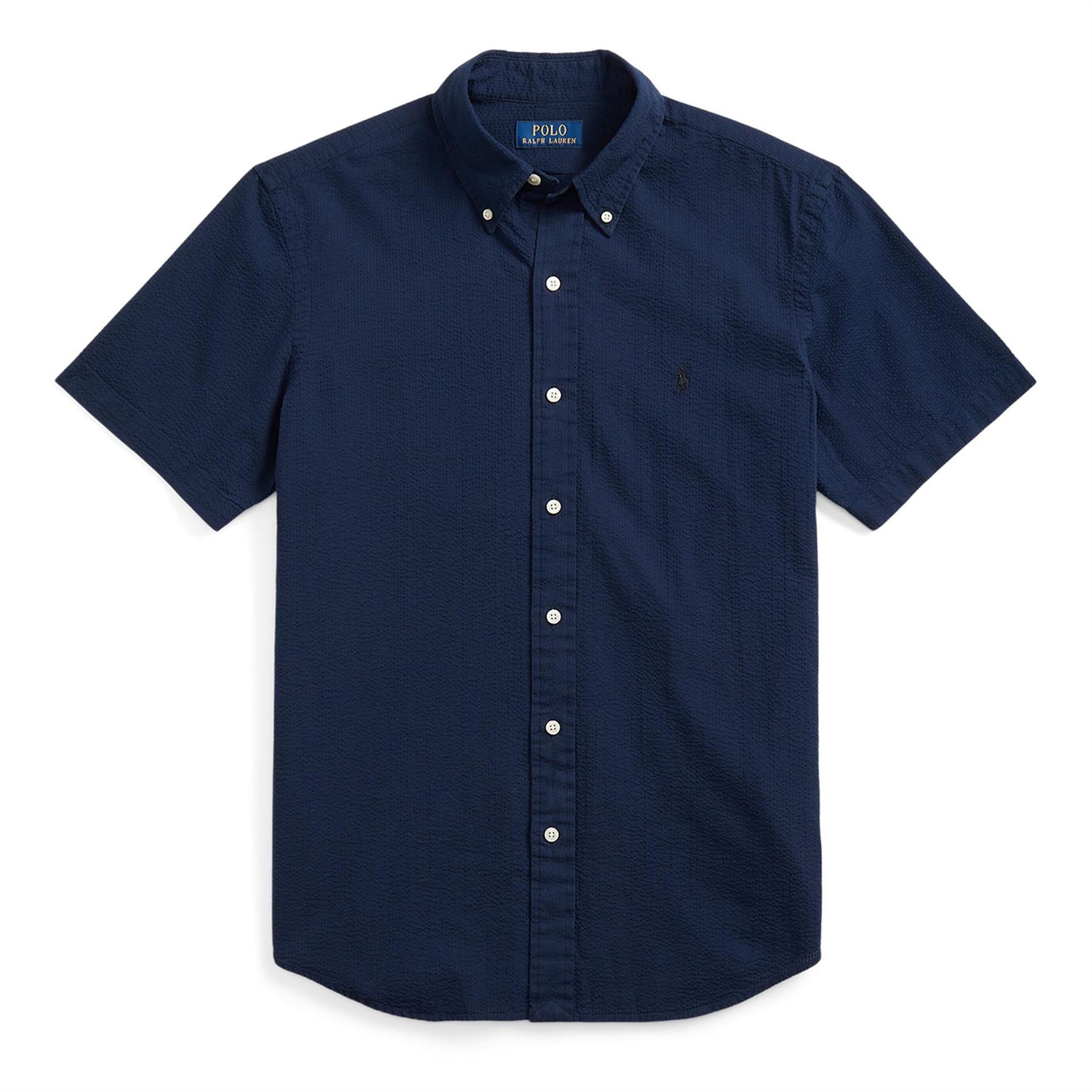 Polo Ralph Lauren Seersucker Regular Fit Button Down Collar Shirt