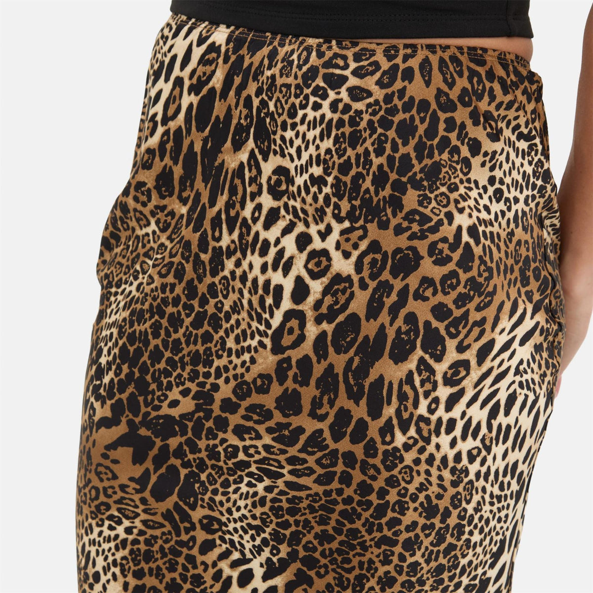 I Saw It First Print Satin Maxi Skirt