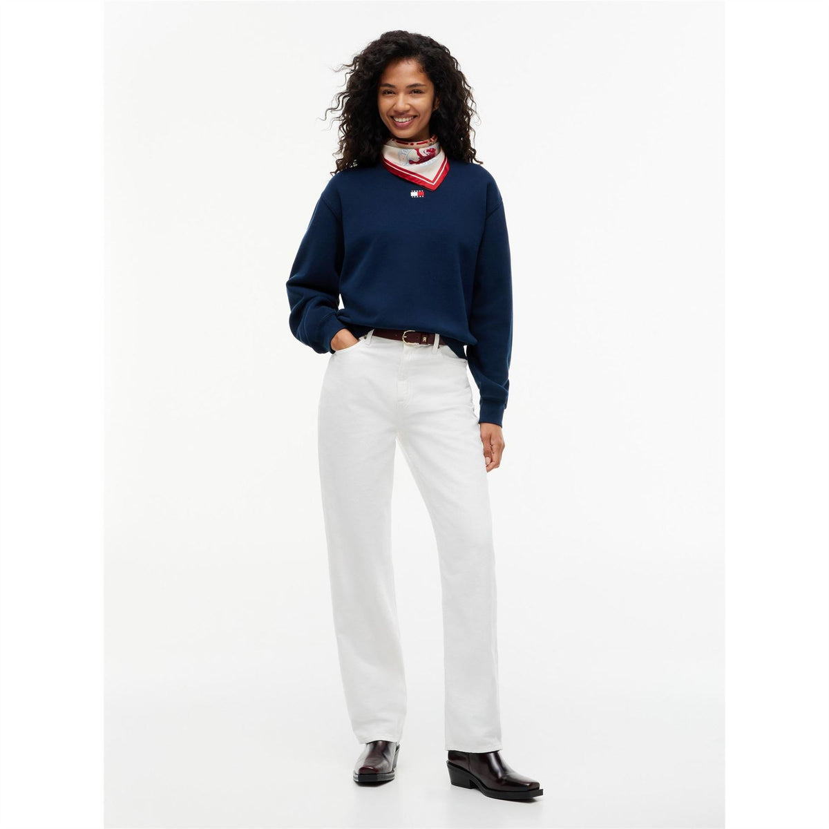 Tommy Jeans Tjw Bdg Crew Ext Ld64