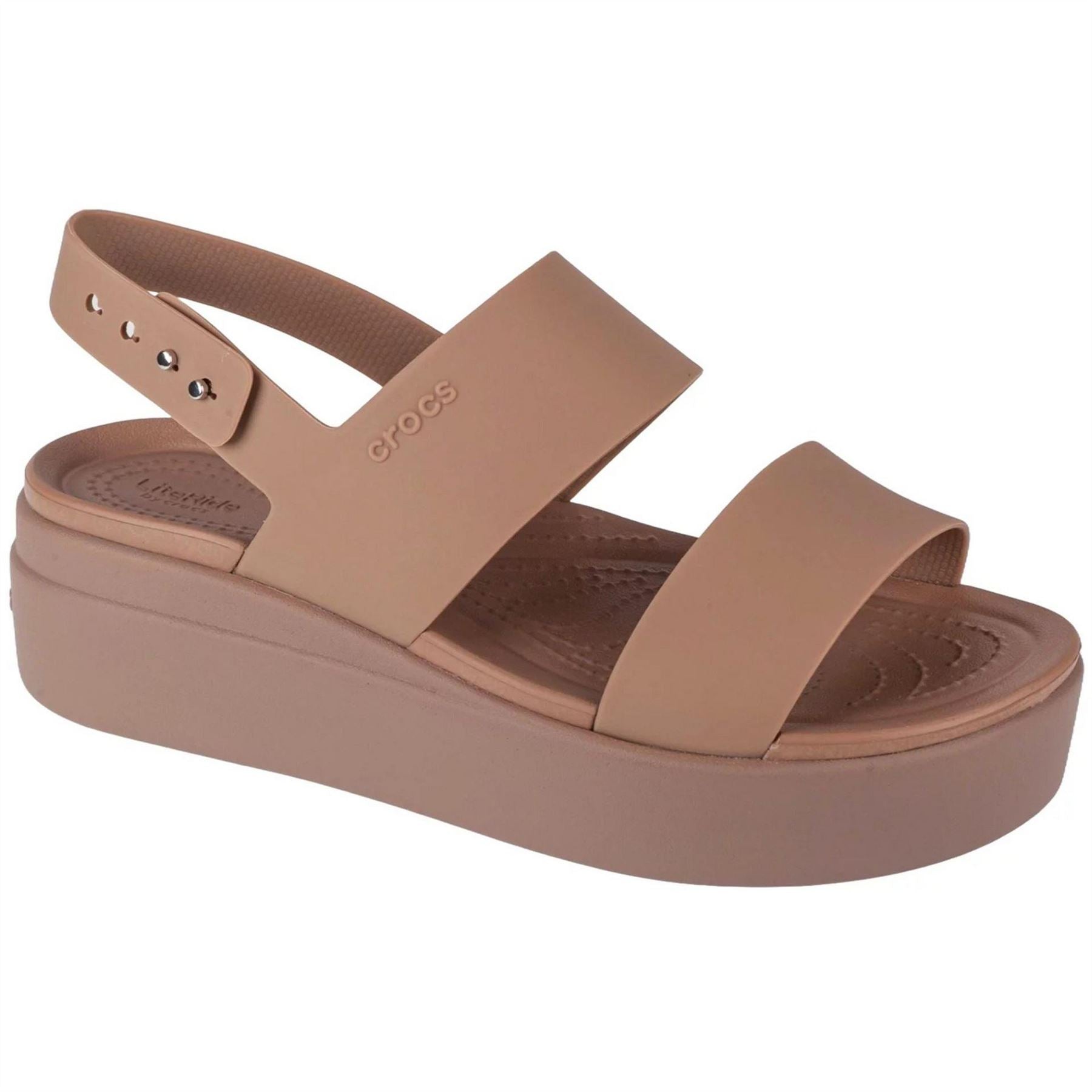 Crocs Brooklyn Low Wedge Open Toe Slides