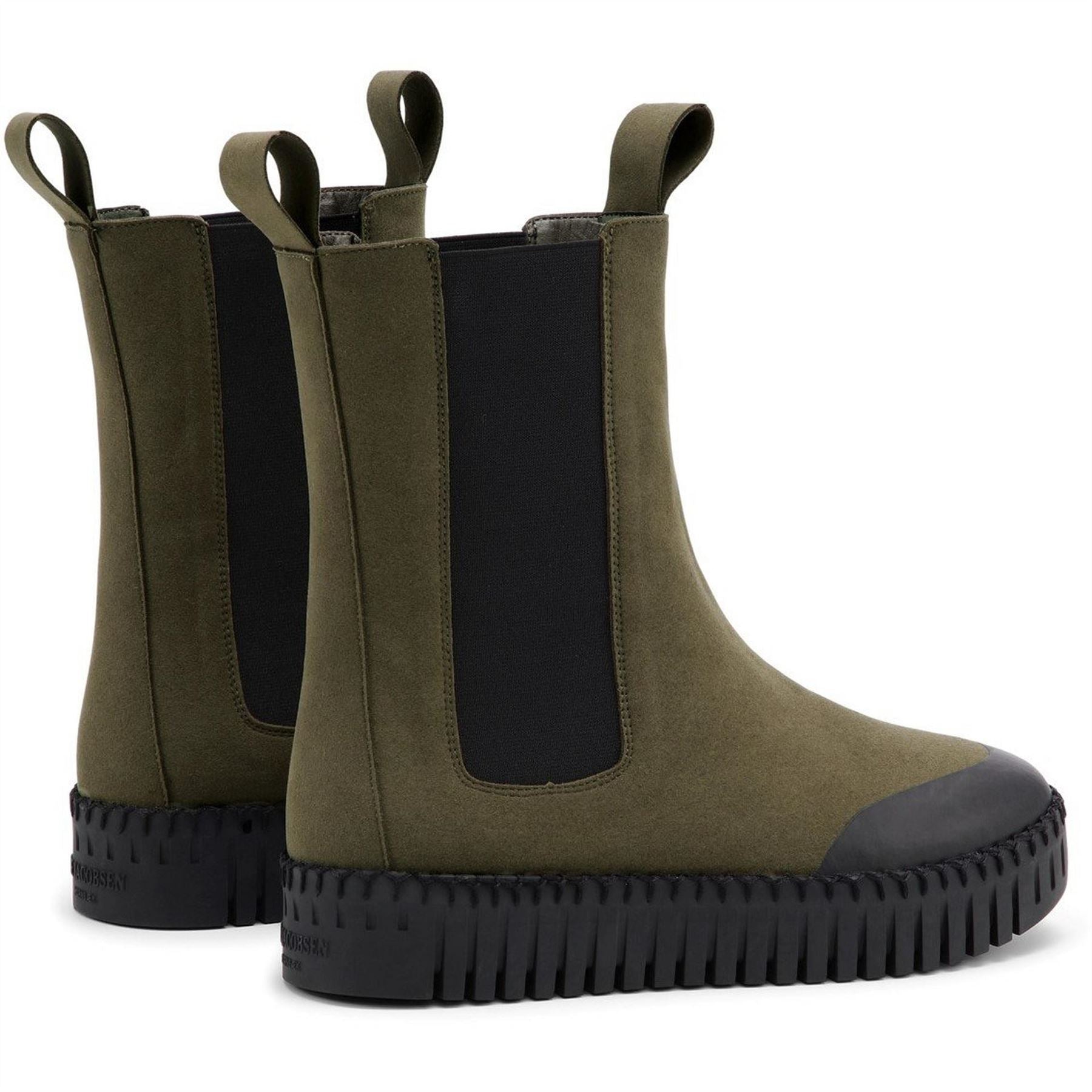 Ilse Jacobsen Long Chelsea Block Heel Boots