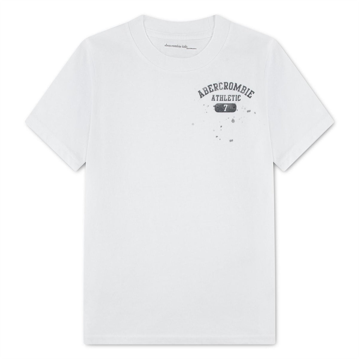 Abercrombie and Fitch Wordmark Printed Logo Crew Neck Short Sleeve Jersey T-Shirt