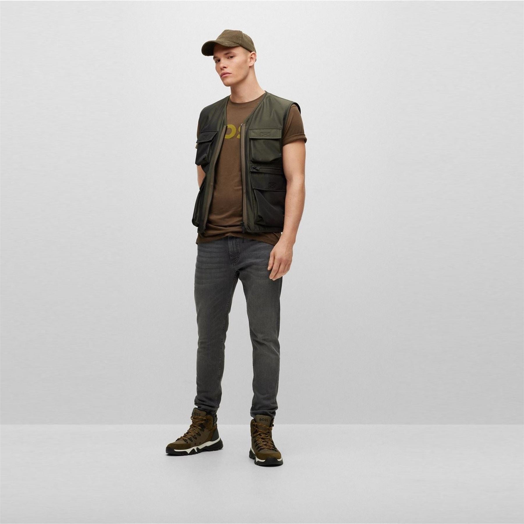 Boss Onslow Solid Patterned Gilet