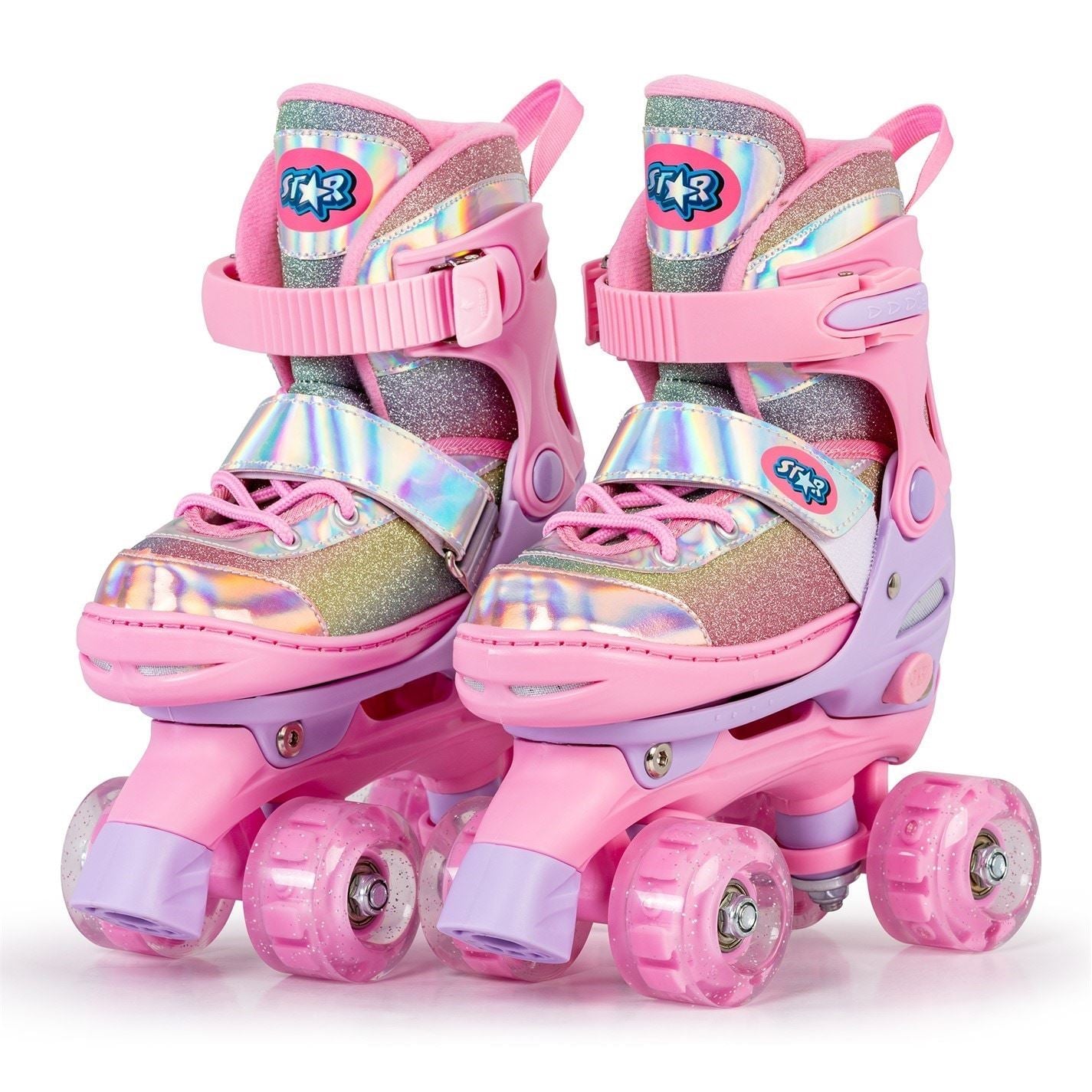 Star Glide Roller Skates With Led Wheels Junior