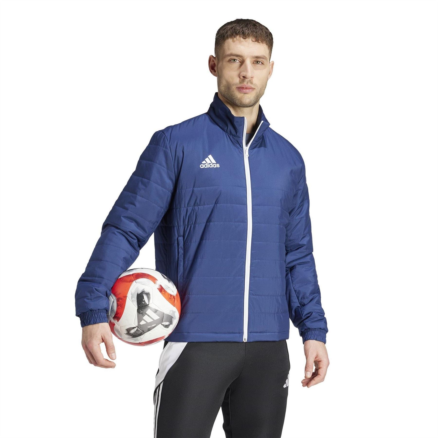 adidas Entrada Long Sleeve Full Zip Rain Anorak