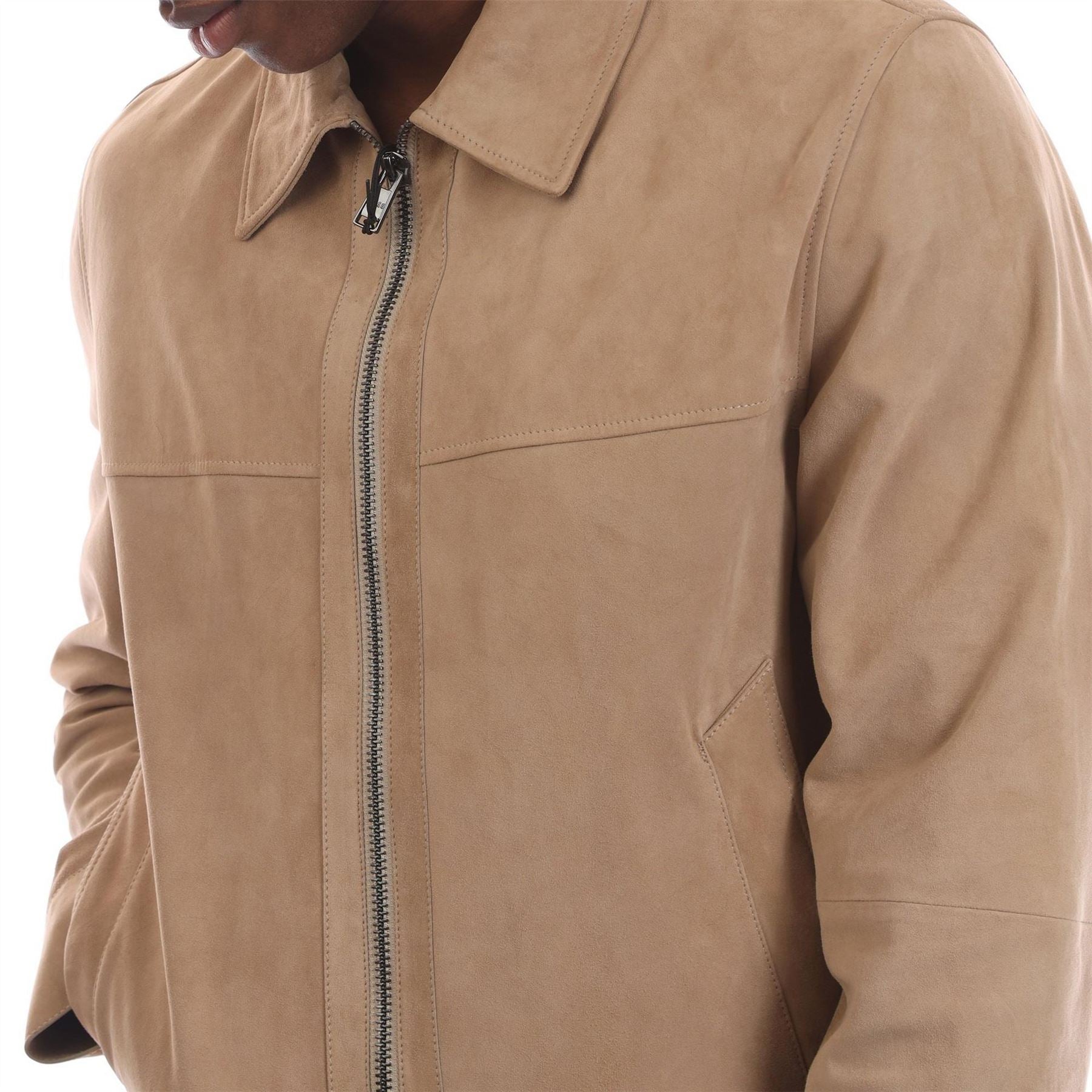 Boss Mens H Malbano5 Leather Jacket