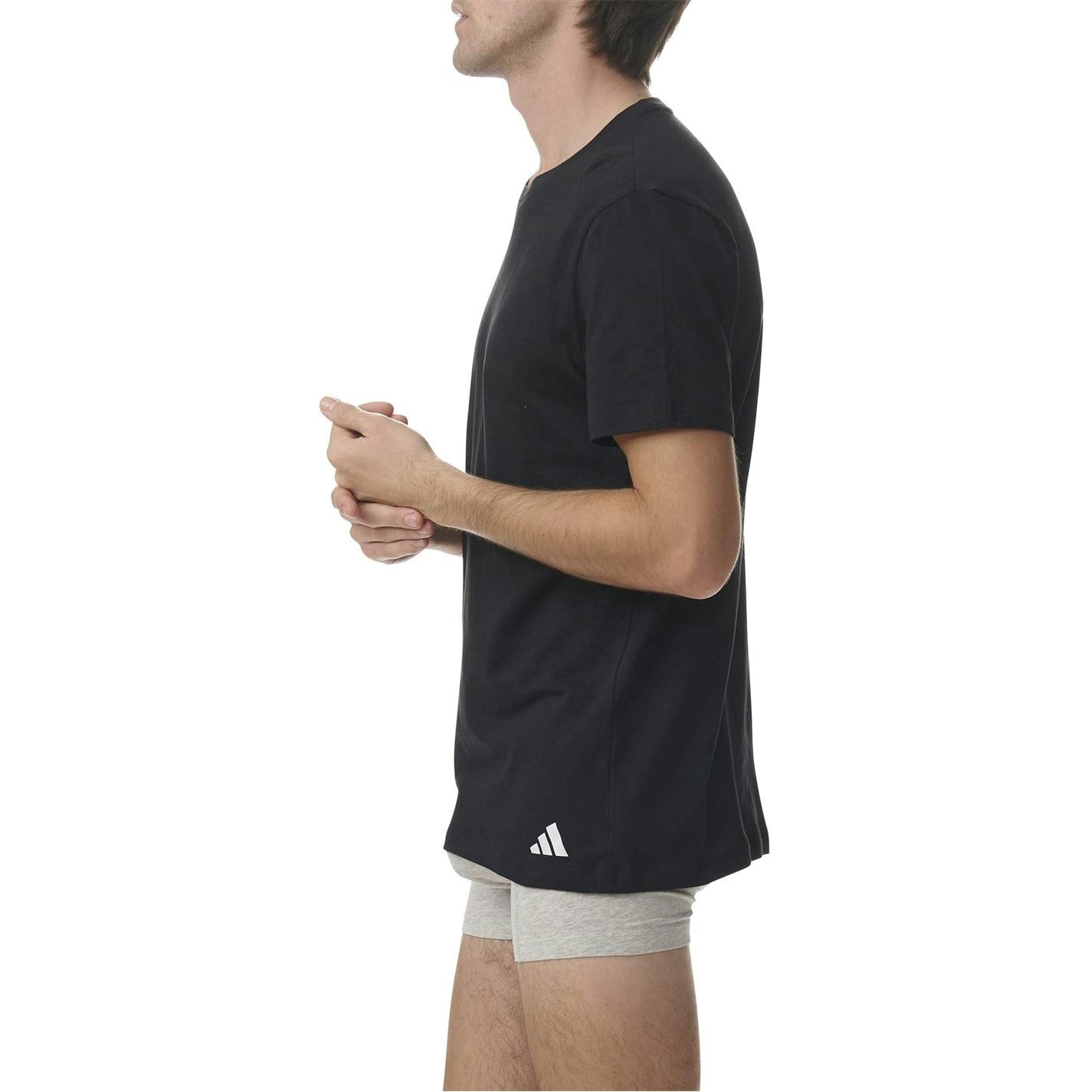 adidas 3 Pack Regular Fit Crew Neck T-Shirts