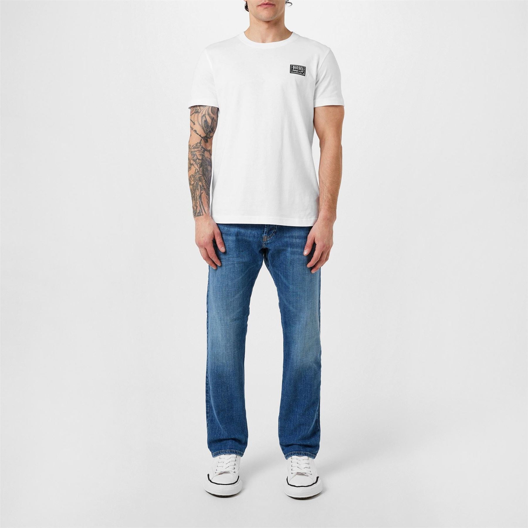 Diesel Mens Patch Logo T-Shirt