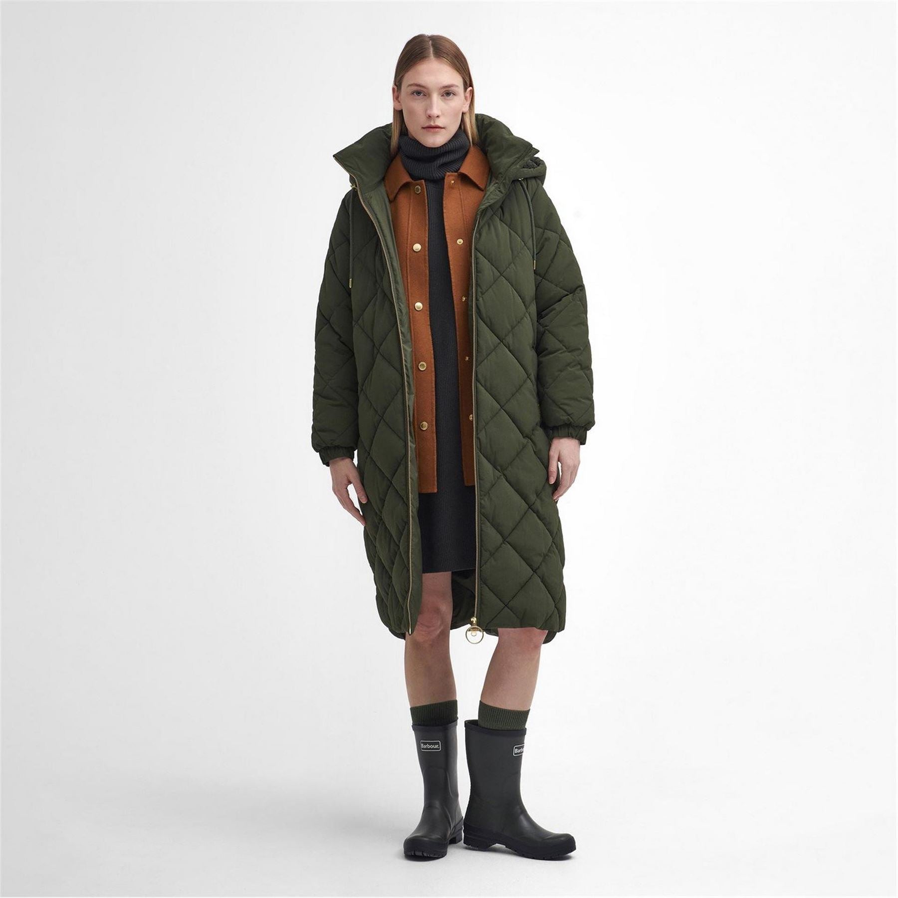 Barbour Kirkton Longline Puffer Quilted Jacket