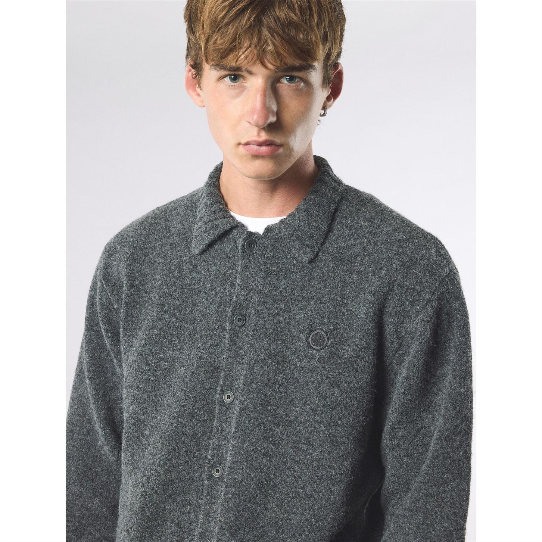 Pretty Green Whittaker Collared Neck Long Sleeve Sweater