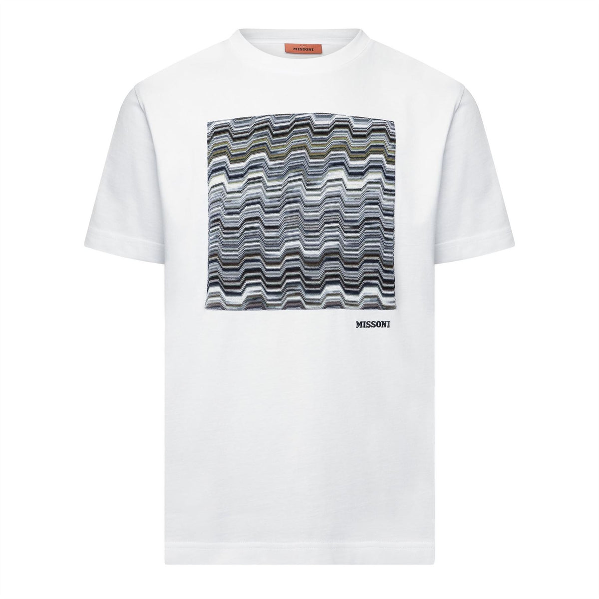 Missoni Printed Logo Crew Neck Short Sleeve Jersey T-Shirt
