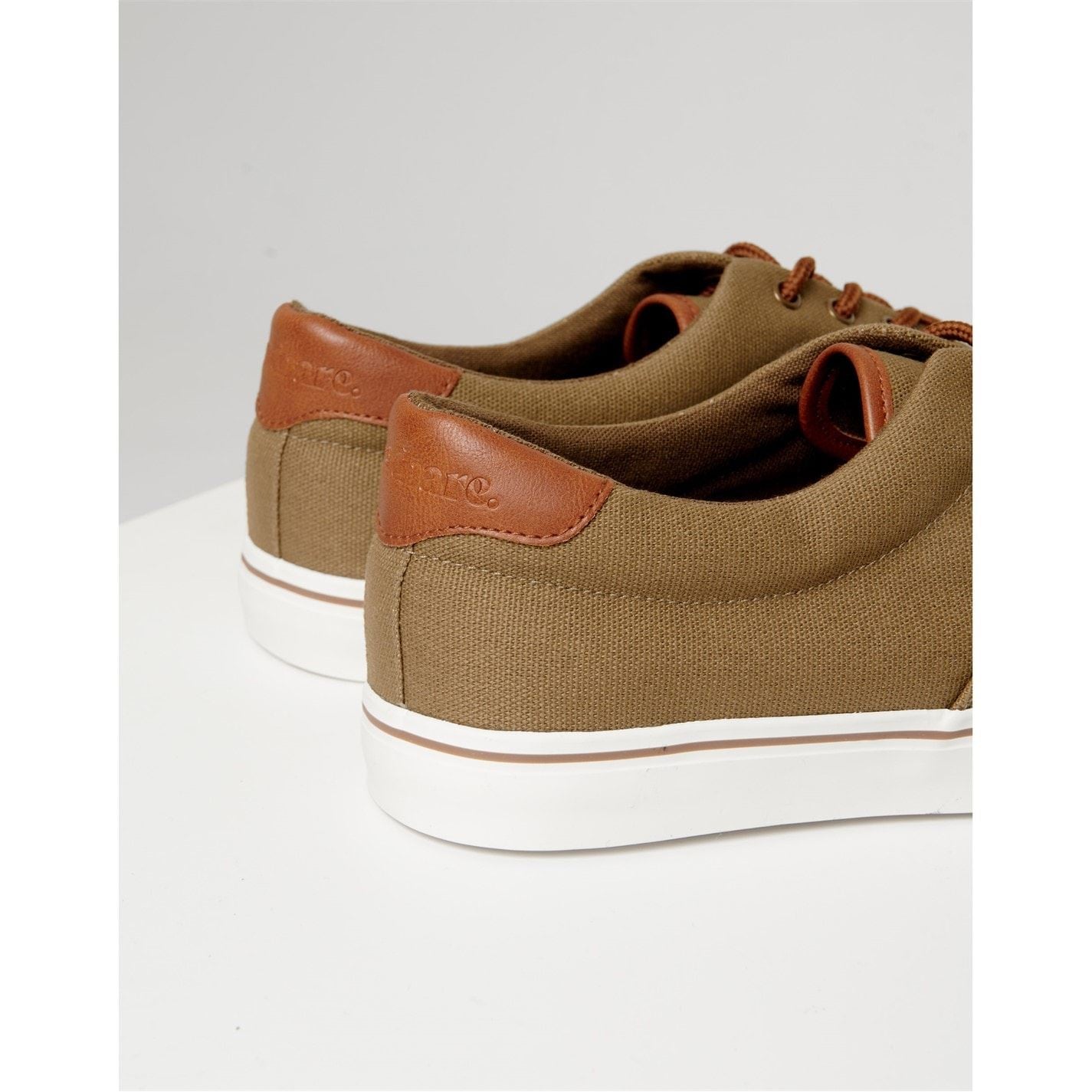 Threadbare Amis Canvas Low Top Lace-Up Sneakers