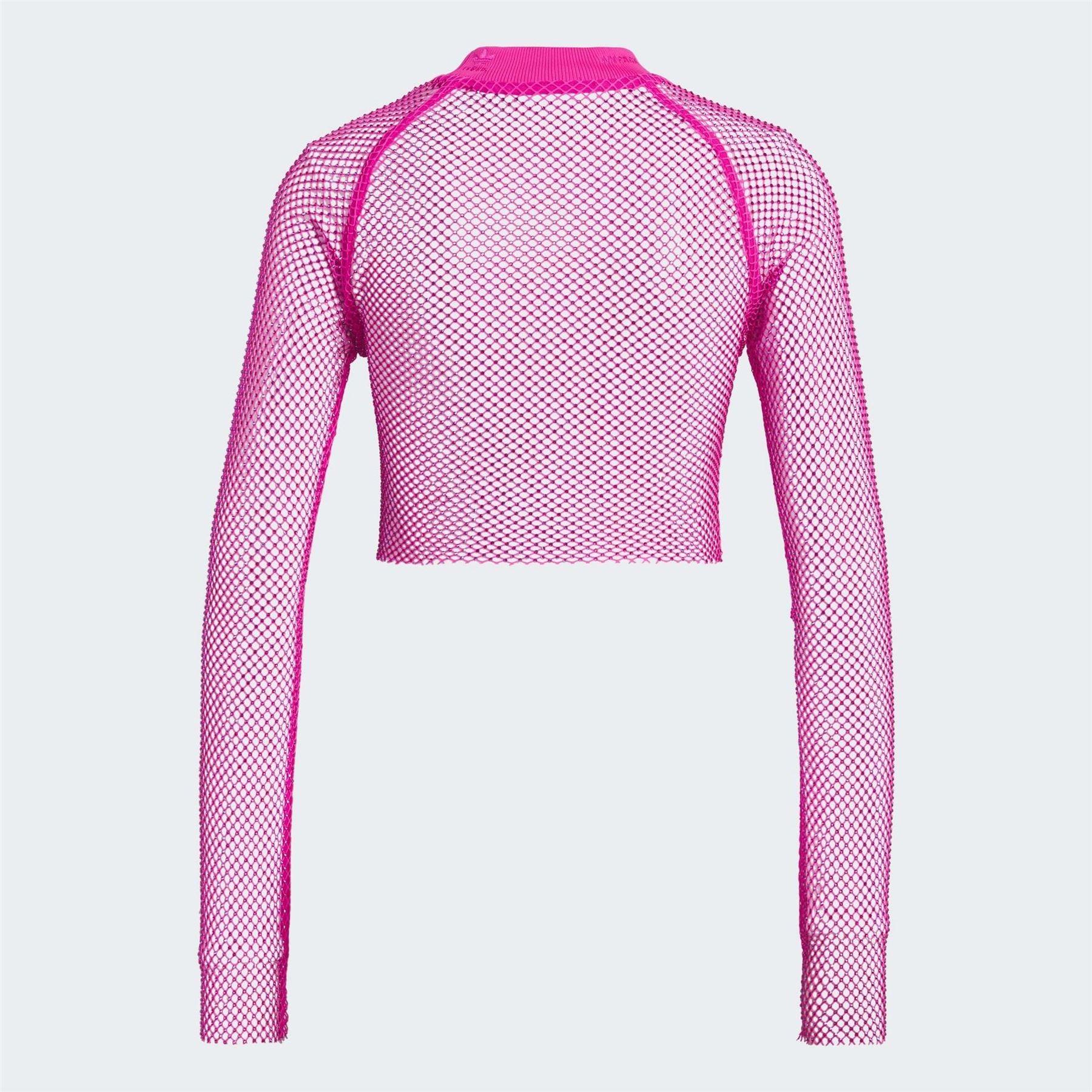 adidas Womens Crystal Mesh Cover Up Long Sleeve Top