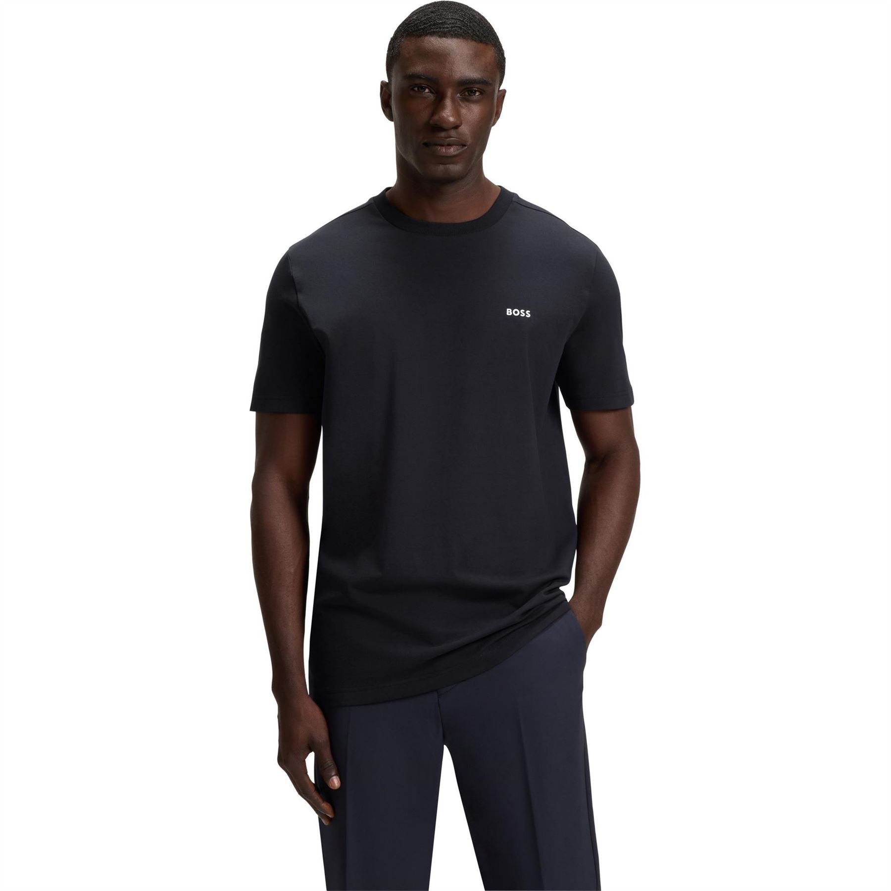 Boss BOSS GREEN T Shirt with Logo Design Stretch Cotton