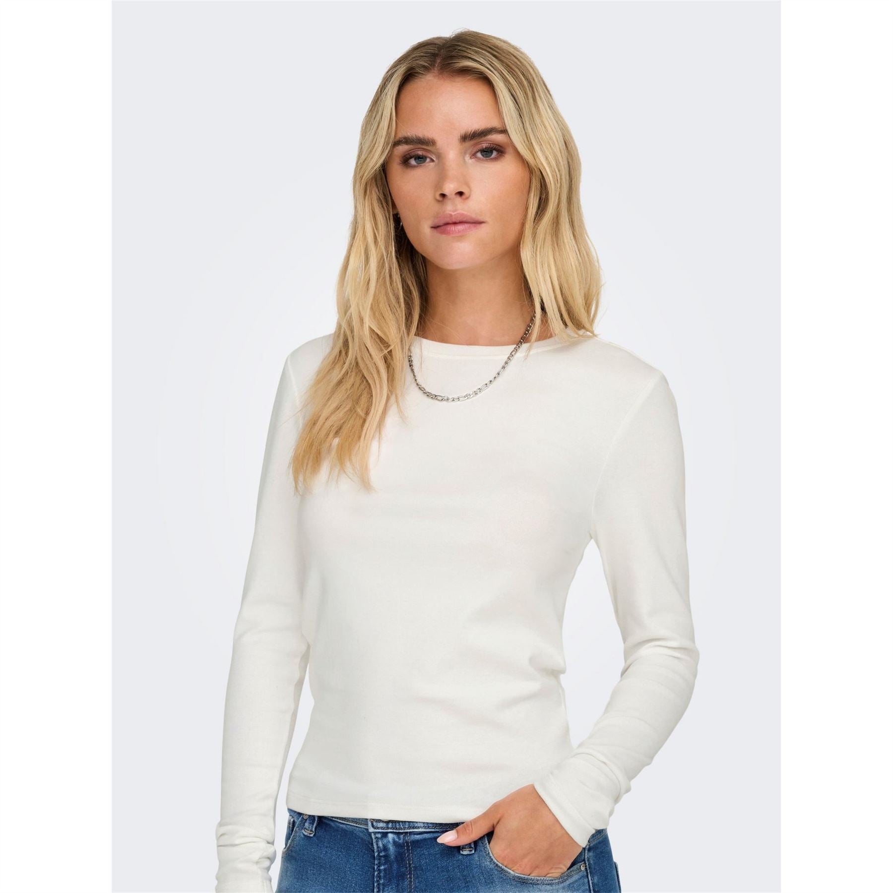 Only Crew Neck Long Sleeve Regular Fit T-Shirt
