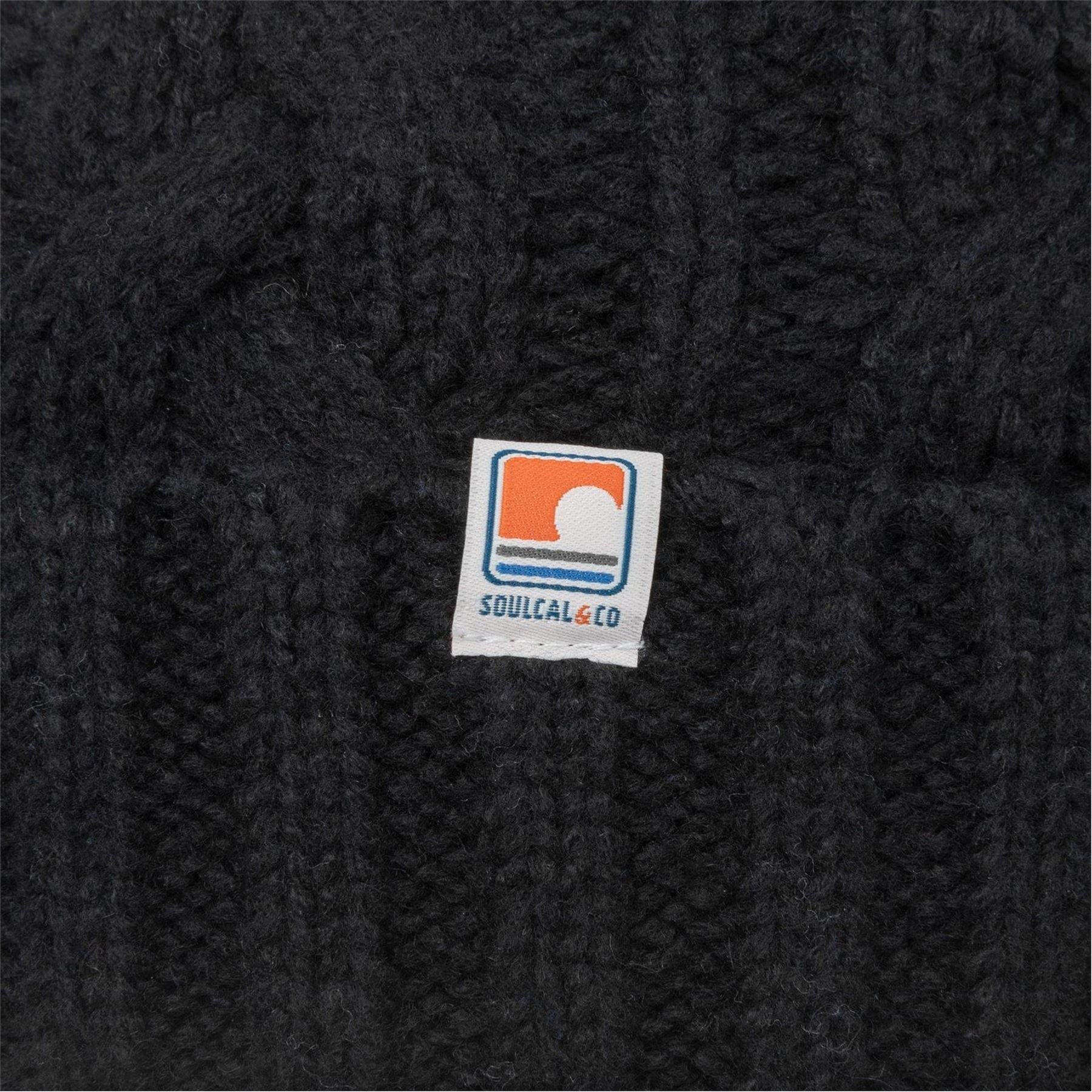 SoulCal Adjustable Cuff Bobble Hat