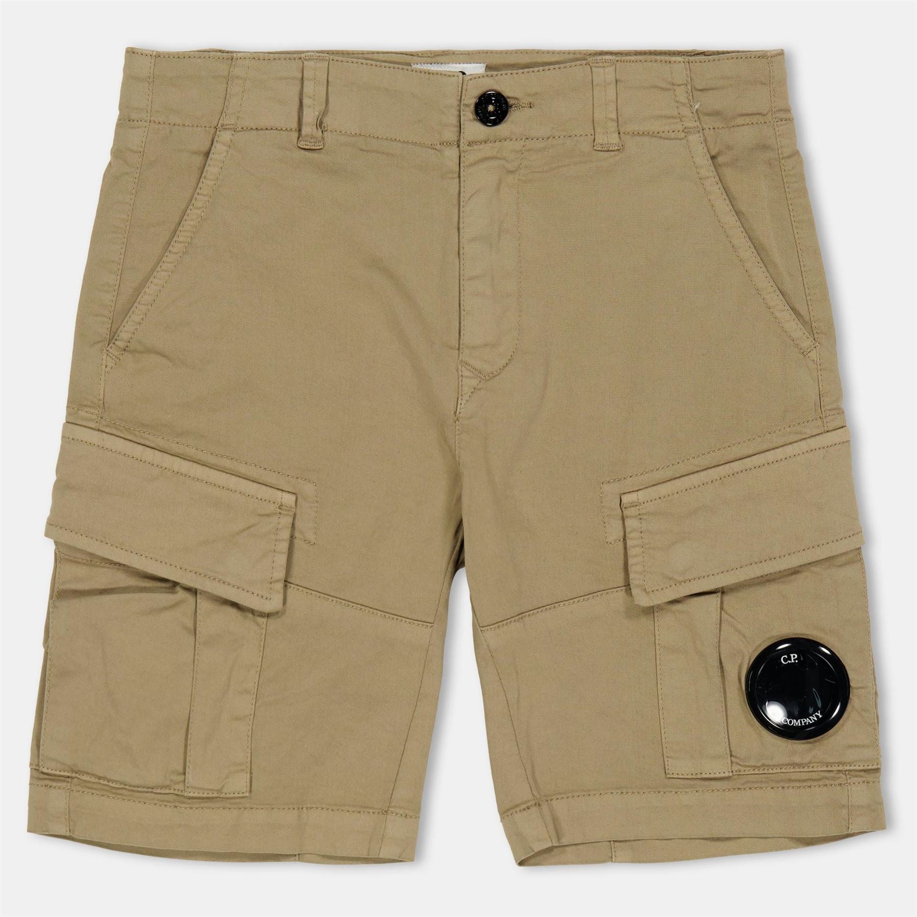 CP Company Solid Patterned Bermuda Cargo Shorts