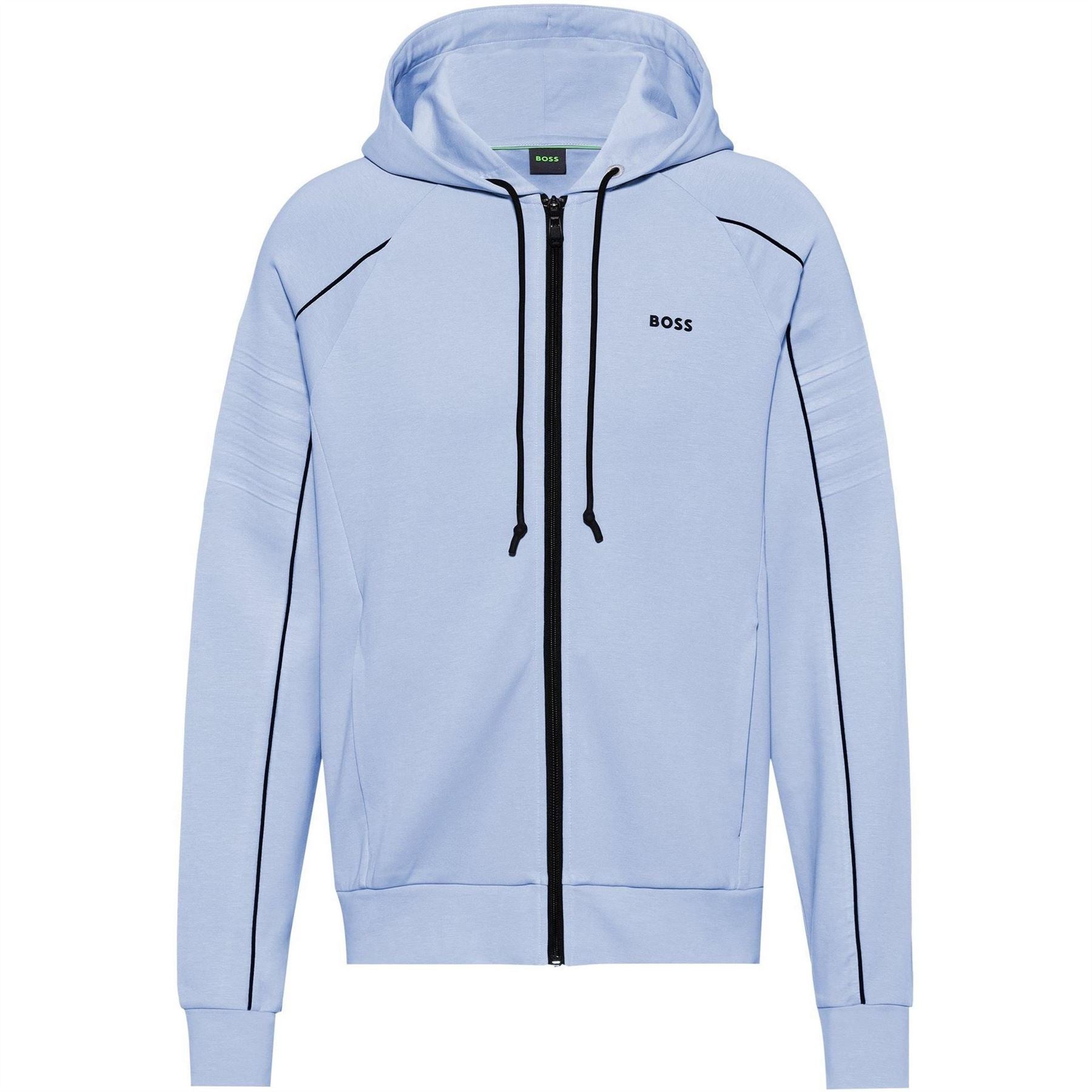 Boss Saggy Green Full Zip Cotton Zip Hoodie