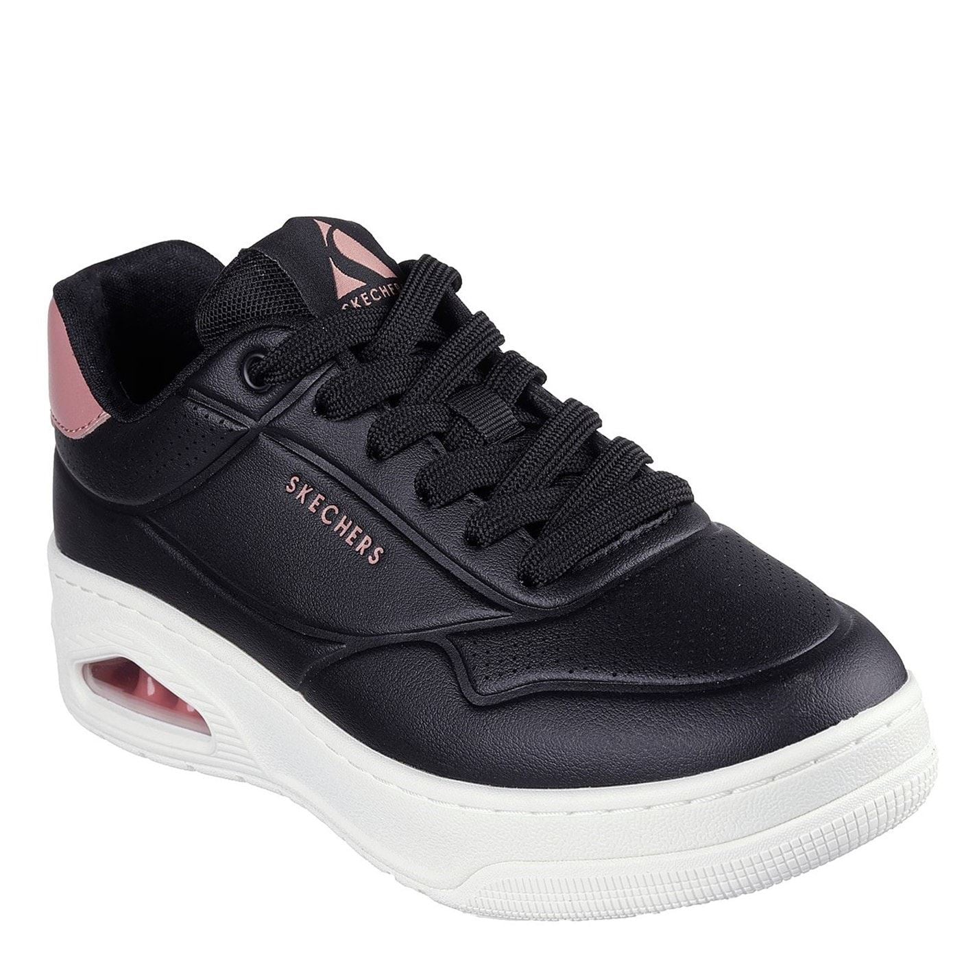Skechers Uno Low Heel Court Trainers