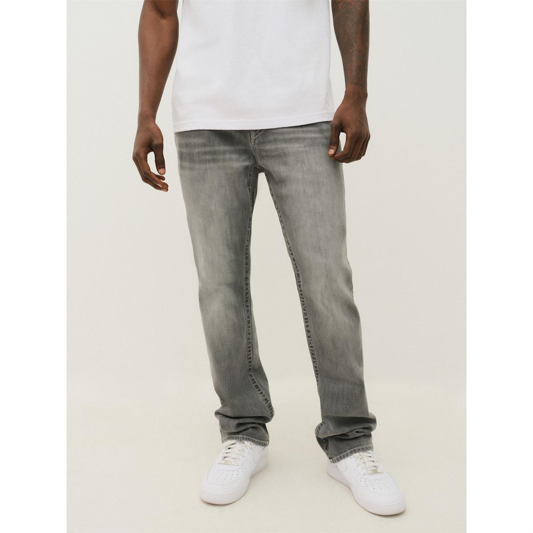 True Religion Single Needle Straight Jean