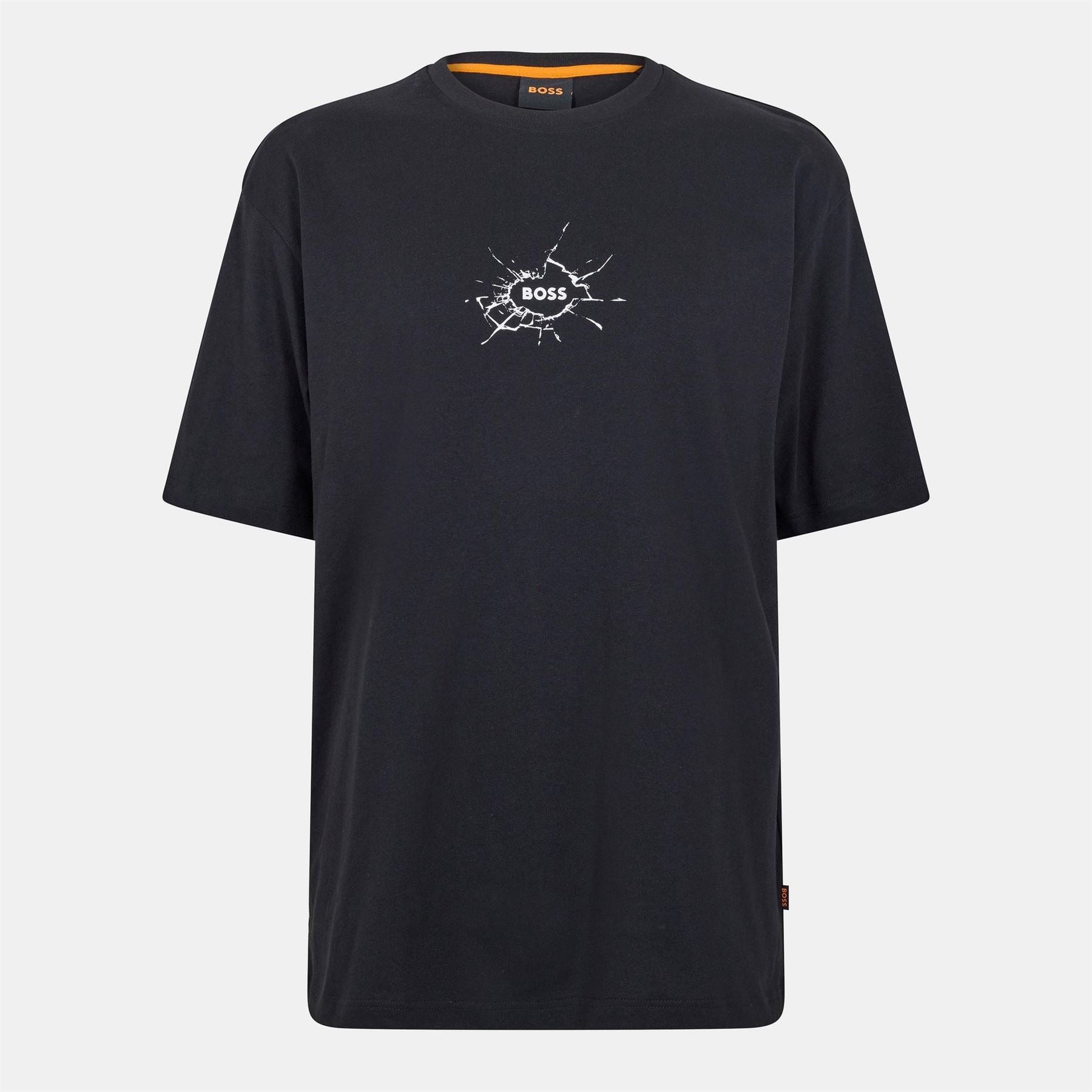 Boss Graphic Crew Neck Drop Shoulder Jersey T-Shirt