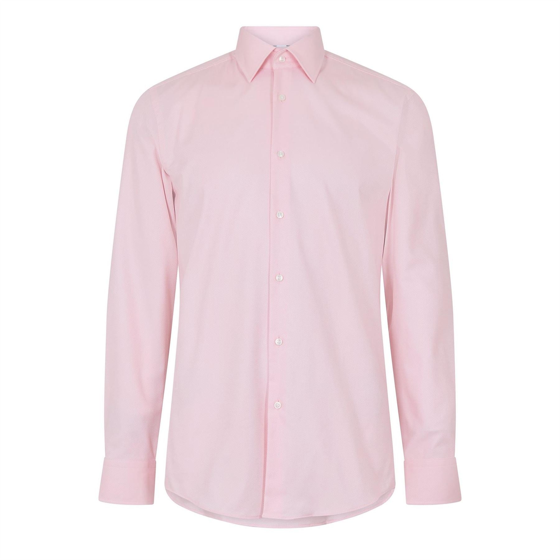 Boss Point Collar Long Sleeve Regular Fit Oxford Shirt